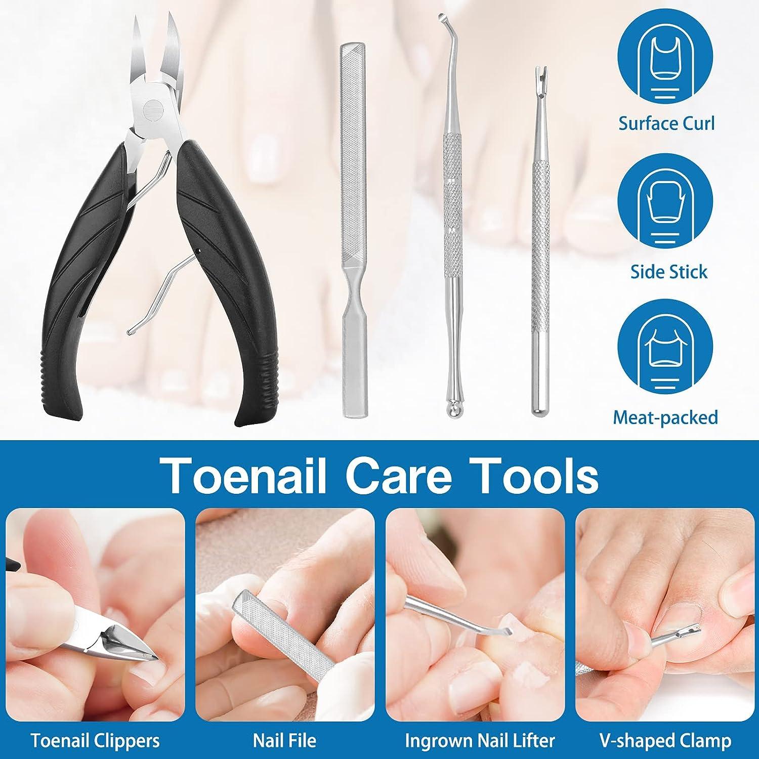 Ingrown Toenail Treatment Kit 41 Pcs/Set with Professional Tools for