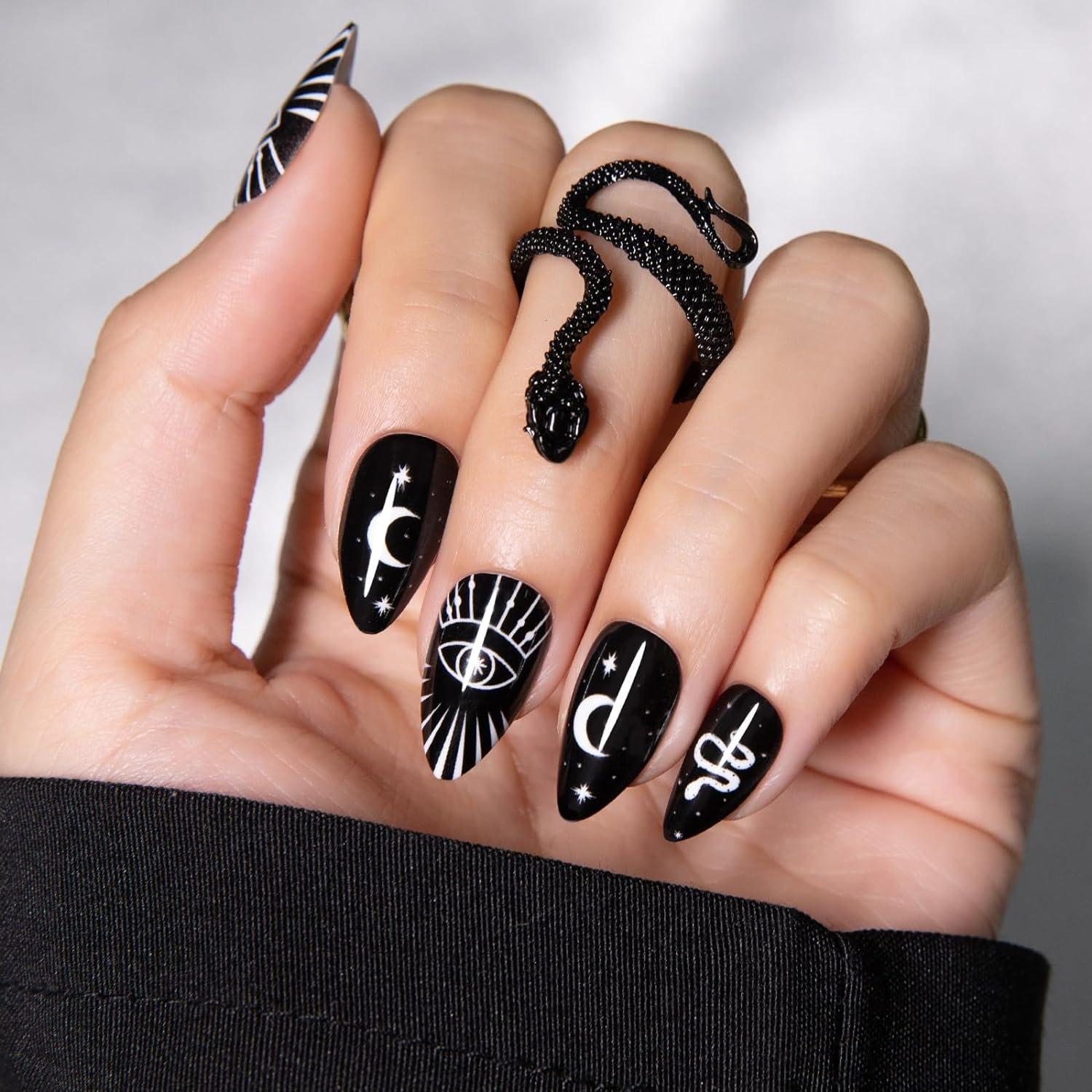 Witchy Black Candle Nail Magic