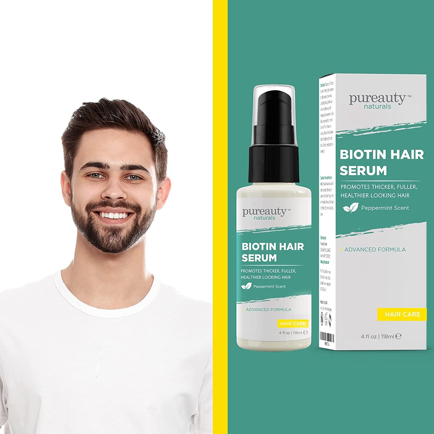 Pureauty Naturals Biotin Hair Serum NonGreasy Biotin Oil & Hair