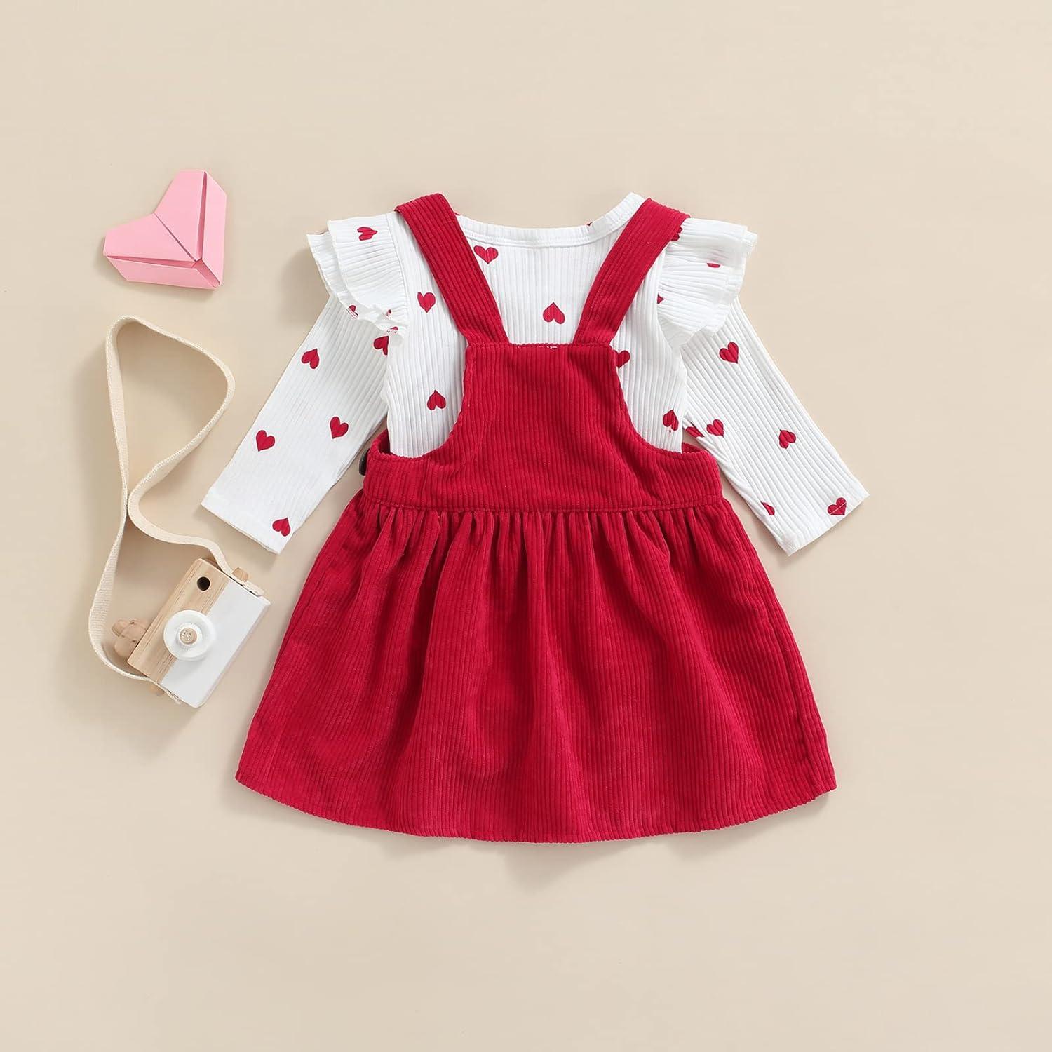 MoccyBabeLee Newborn Baby Girl Clothes Set | Long Sleeve Flower Bodysuit  Romper + Corduroy Overall Dress | Infant Outfits 3-6 Months | Buy Now with  Express International Delivery | GoSupps.com
