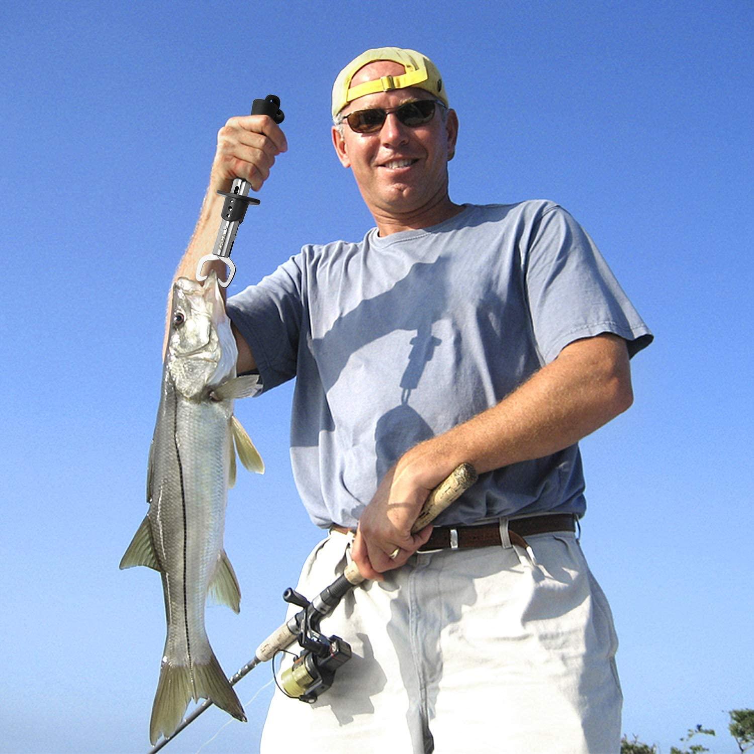 ZACX Fishing Pliers Fish Lip Gripper Upgraded Muti-Function Fishing Pliers  Hook Remover Split RingFly Fishing Tools SetIce FishingFishing GearFishing  Gifts for Men (Package B)