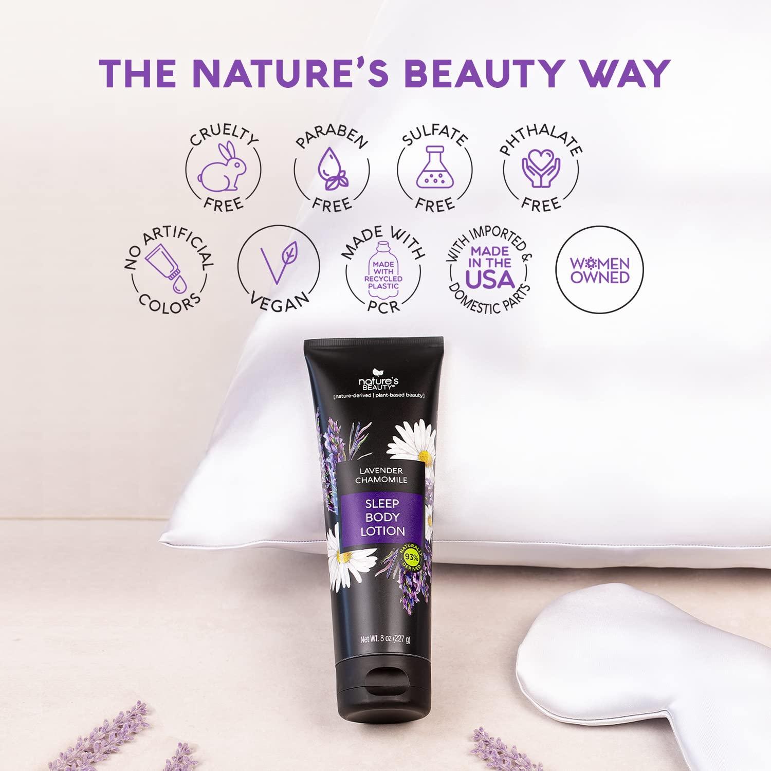 Natures Beauty Lavender Chamomile Sleep Body Lotion Sleep Well with