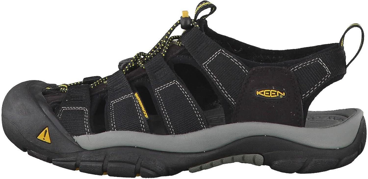 KEEN Men's Newport H2 Closed Toe Water Sandals Black/Black