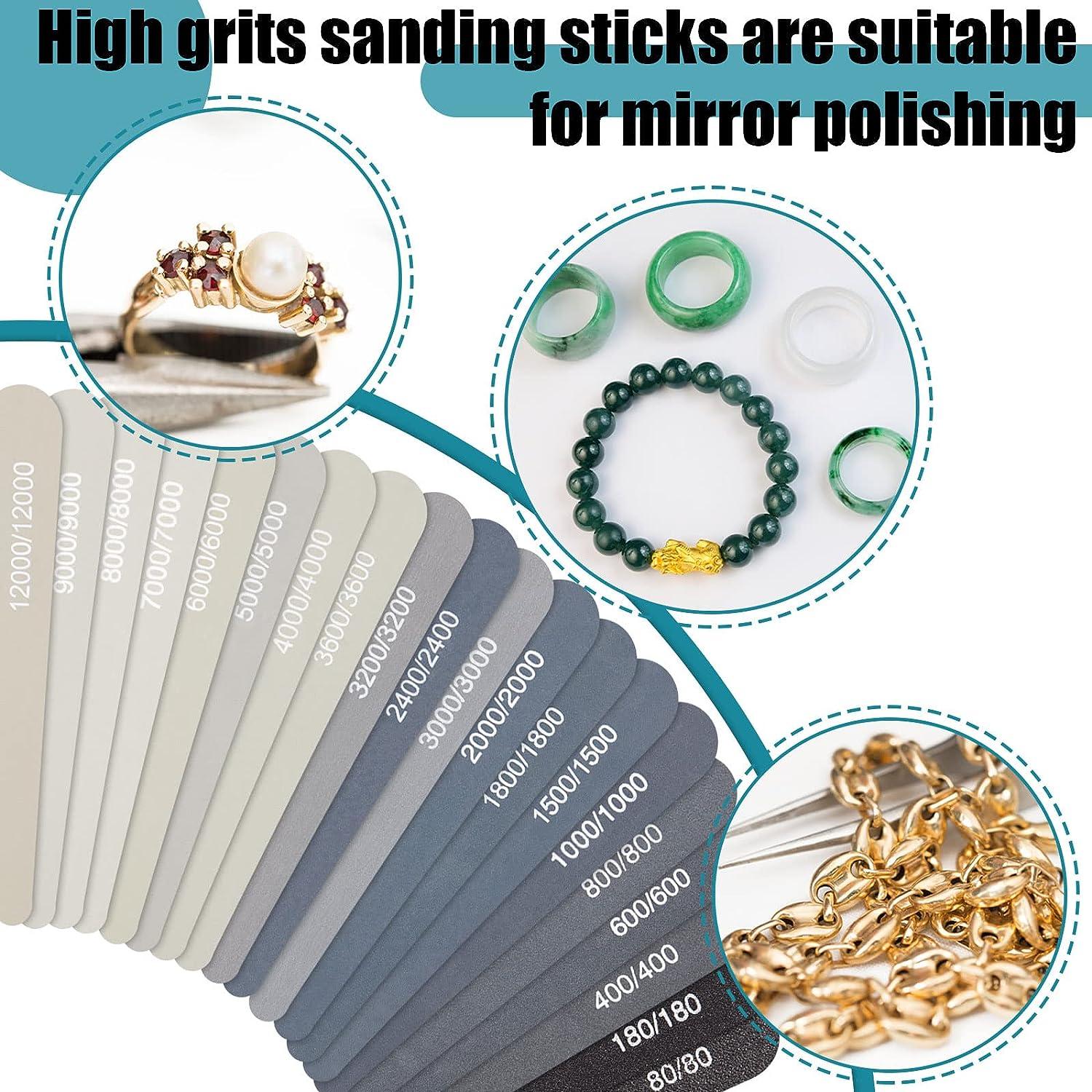 20 Pcs Honoson Sanding Sticks for Plastic Models Polishing Sticks Assorted  Metal and Wood Sanding Tools Accessory for Model Craft Amateur Beginner(Low