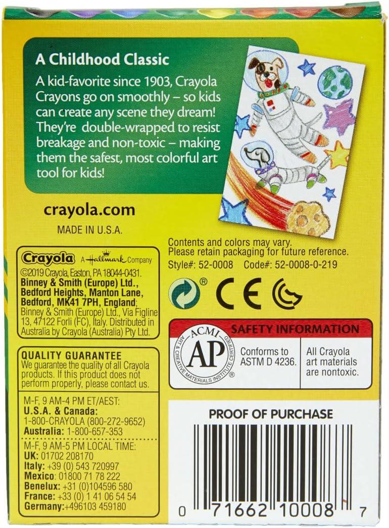 Crayola 8 Regular Size Crayon Sets, Classic Colors 
