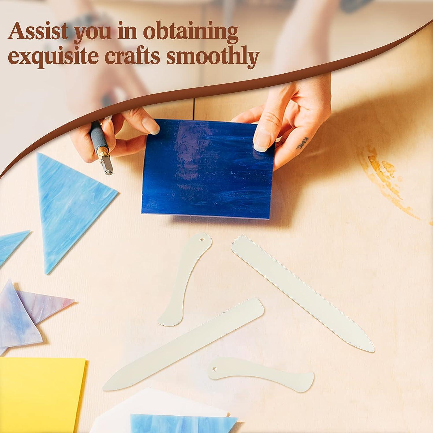 Stained Glass Tools 4 Pieces FID Stained Glass Plastic Burnisher Flat