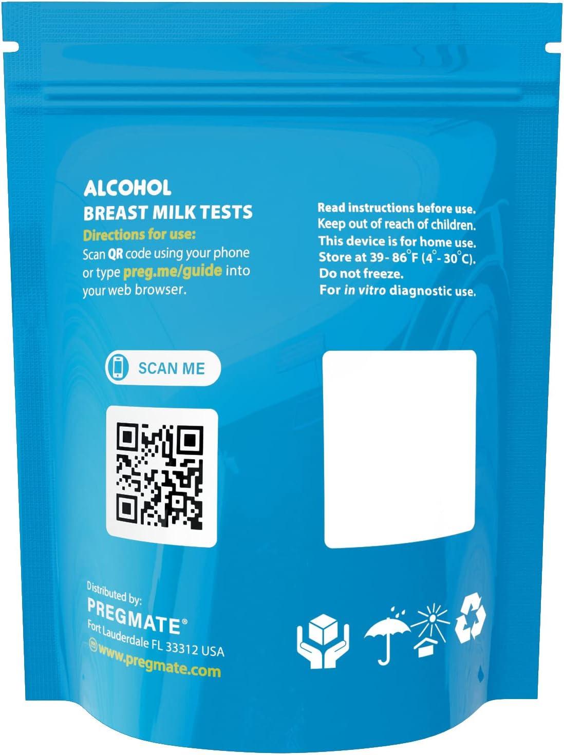 PREGMATE 10 Alcohol Breast Milk Tests Breastmilk Strips (10 Count) 10