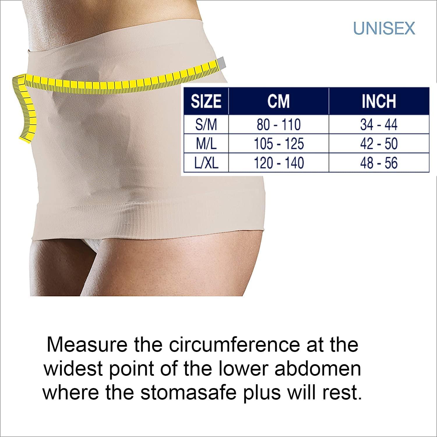 Corsinel StomaSafe Plus Ostomy/Hernia Support Garment Light 3216 by TYTEX  (Beige, S/M) 33.5 - 44 Hip Circumference Beige Small/Medium (Pack of 1)