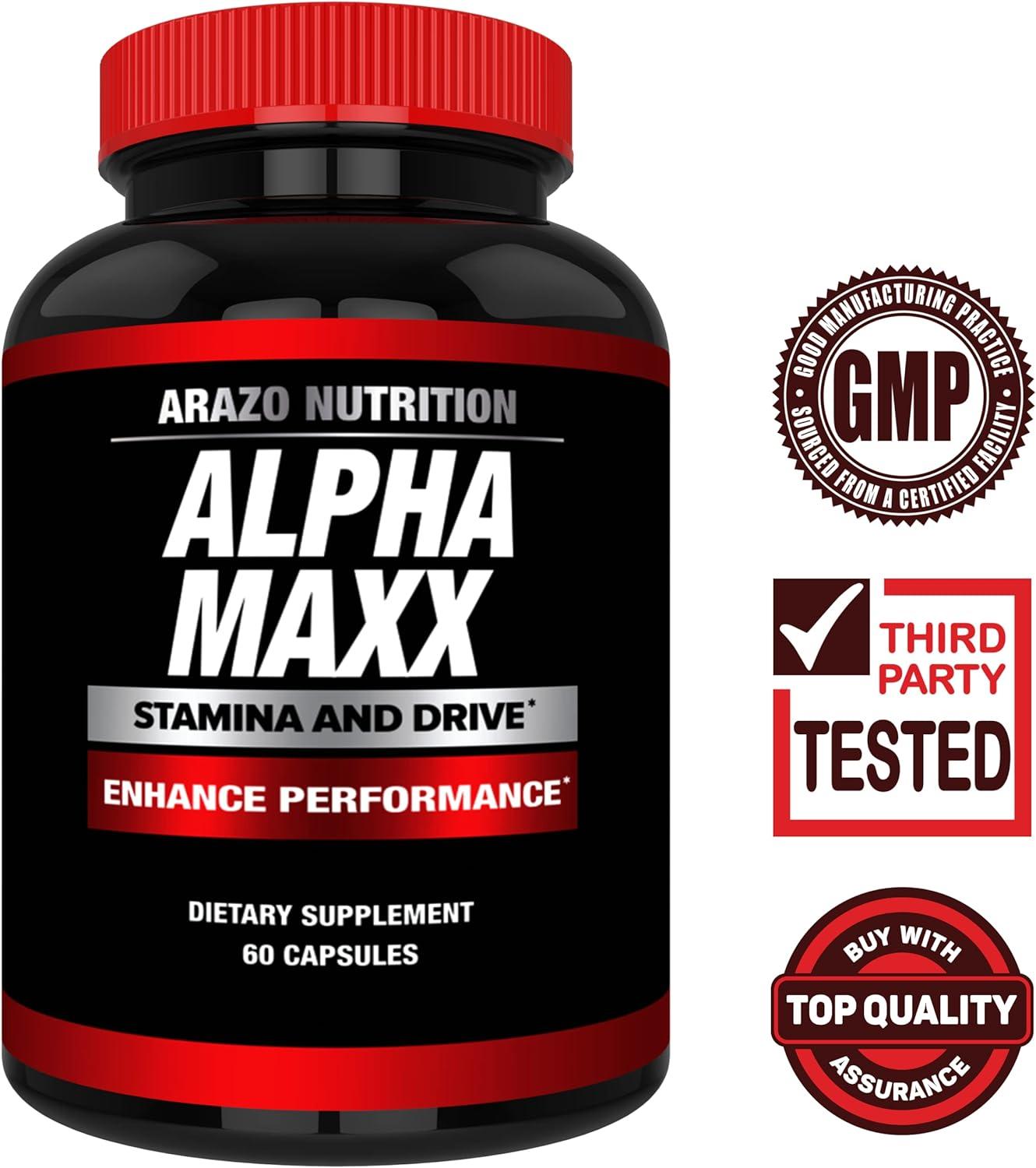 Arazo Nutrition Alphamaxx Health Supplement Ginseng Muira Puama