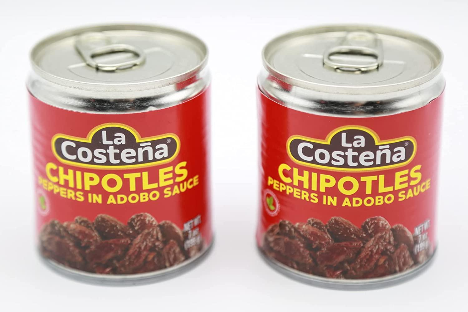 La Costena Chipotle Peppers in Adobo Sauce 7 Oz(Pack of 2)