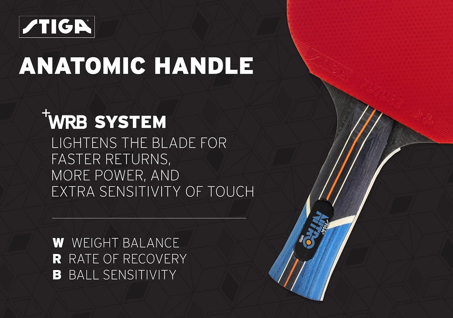 STIGA Nitro Performance Ping Pong Paddle 6Ply Light Blade 2mm