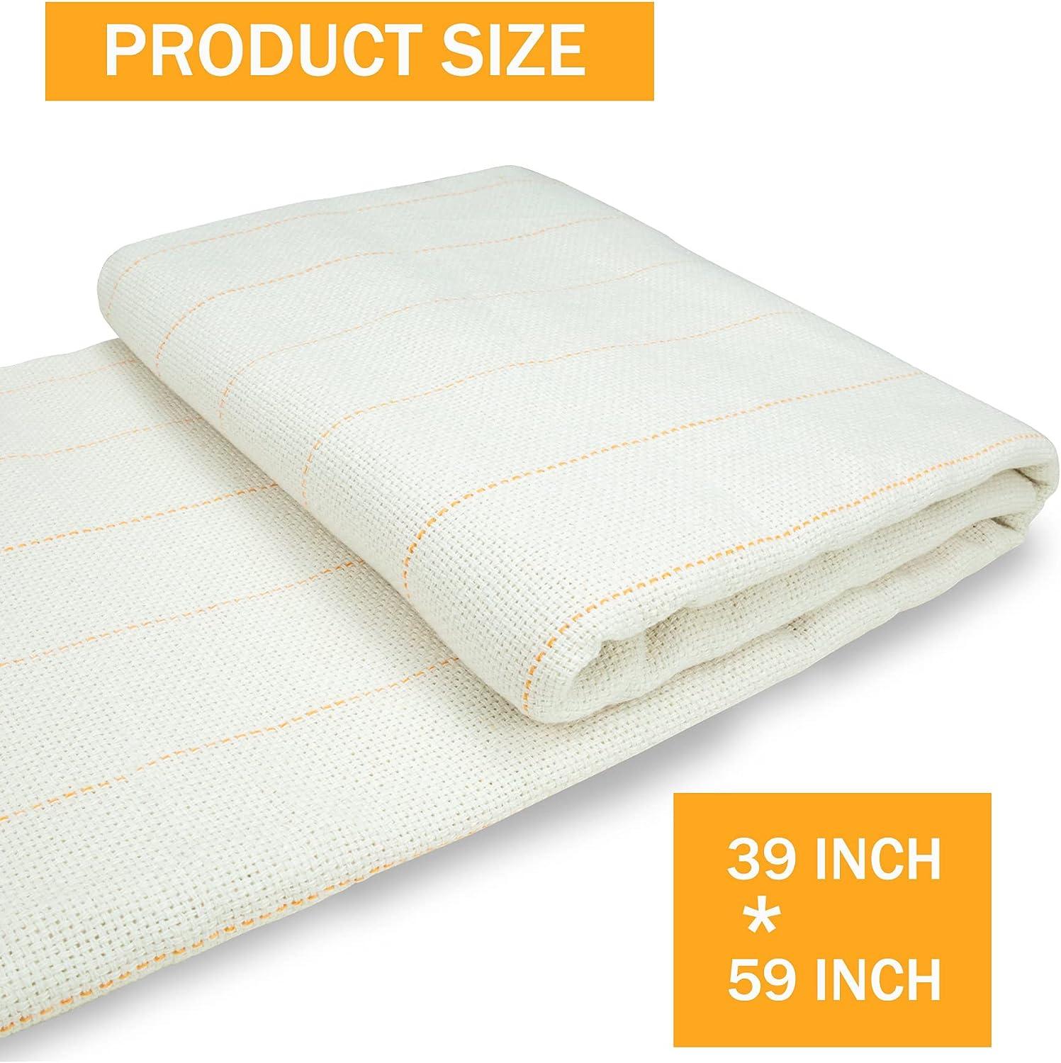 Monks Cloth Primary Tufting Cloth 39x59 Rug Fabric with Marked Lines Cotton Monk  Cloth for Punch Needle Tufting Gun