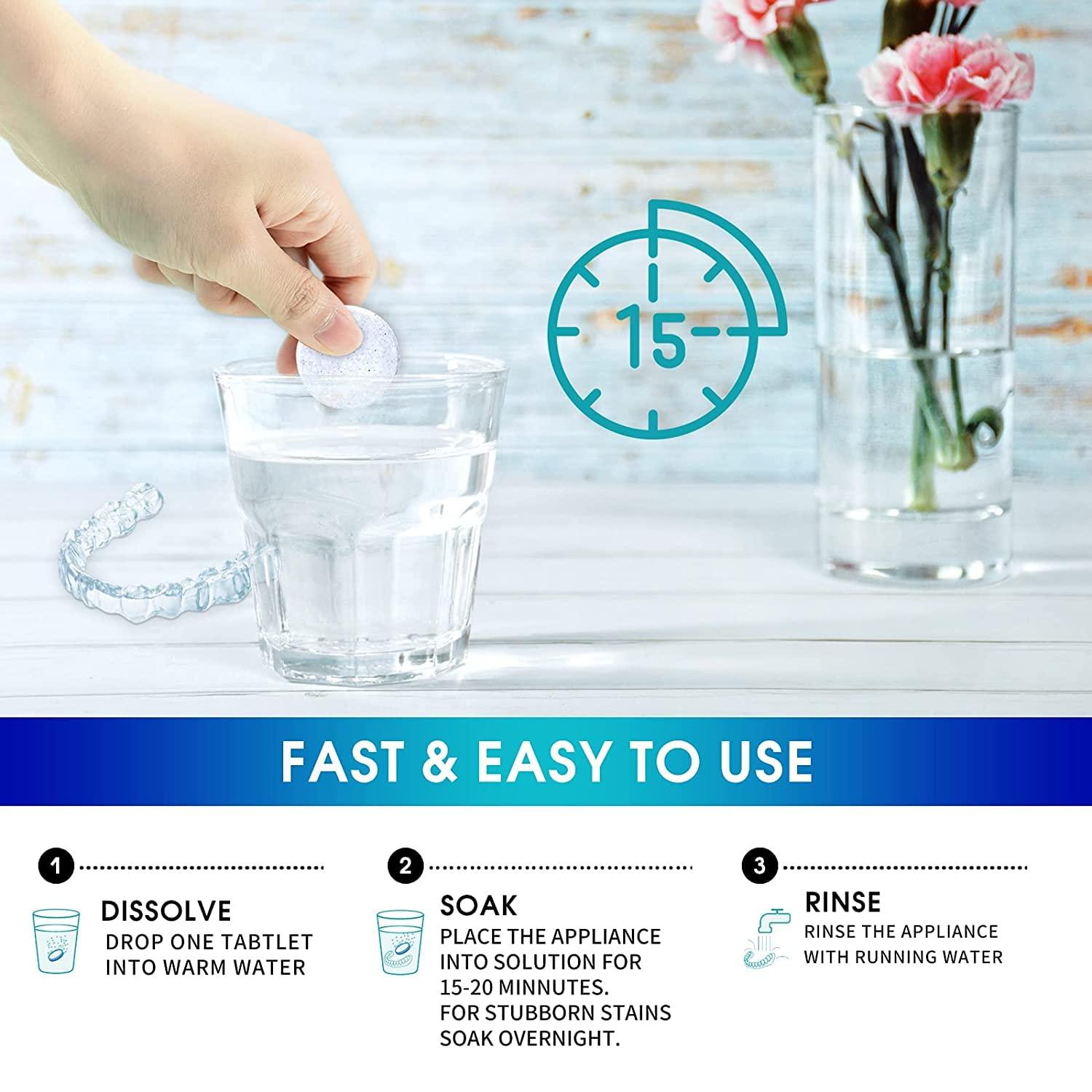 Retainer & Denture Cleaner Tablets 120 Pcs (4 Months Supply) Retainer