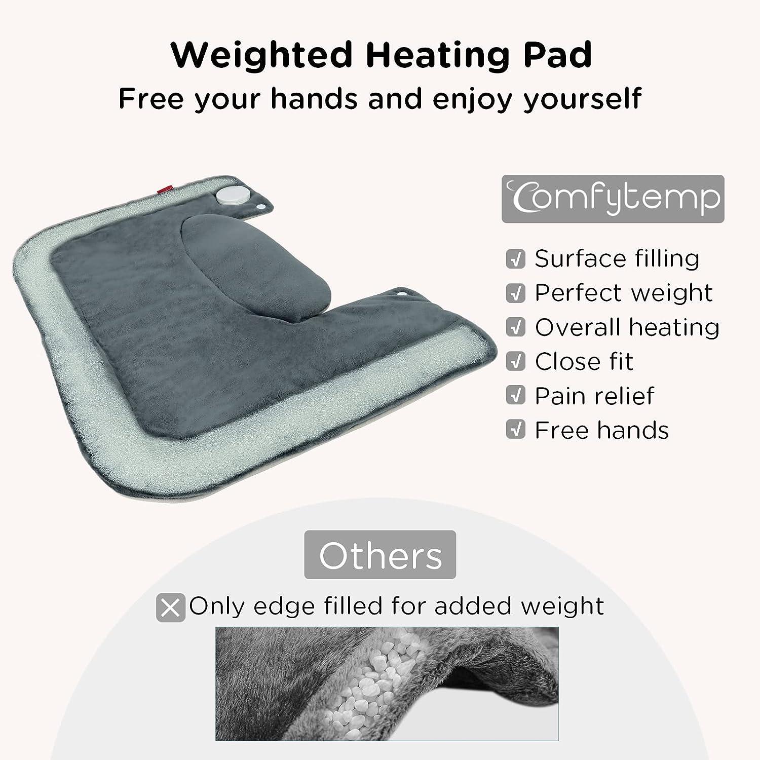 Comfytemp Weighted Heating Pad for Neck and Shoulder Electric Heat Pad