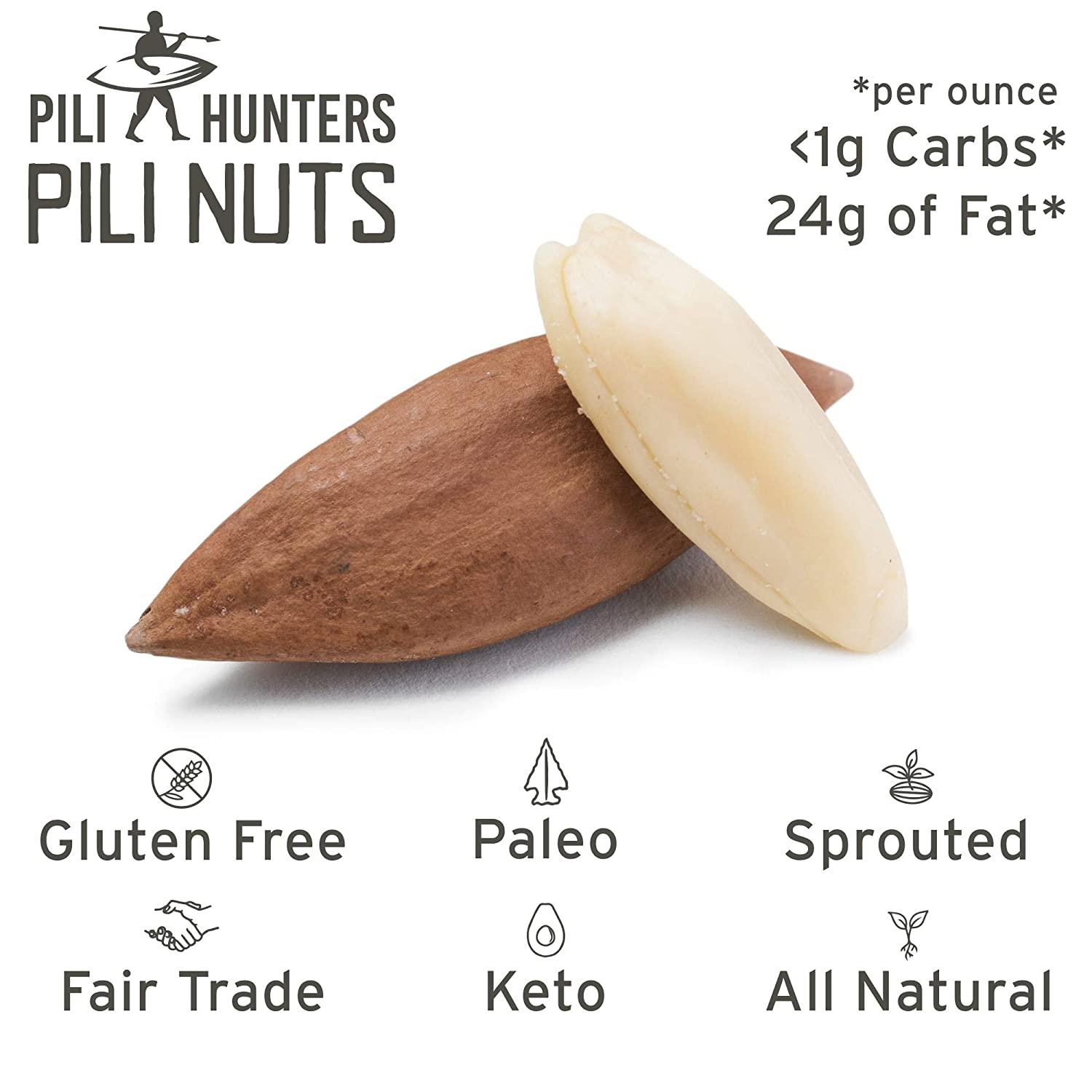 Pili Hunters Coconut Oil & Himalayan Salt Pili Nuts Keto Snacks for