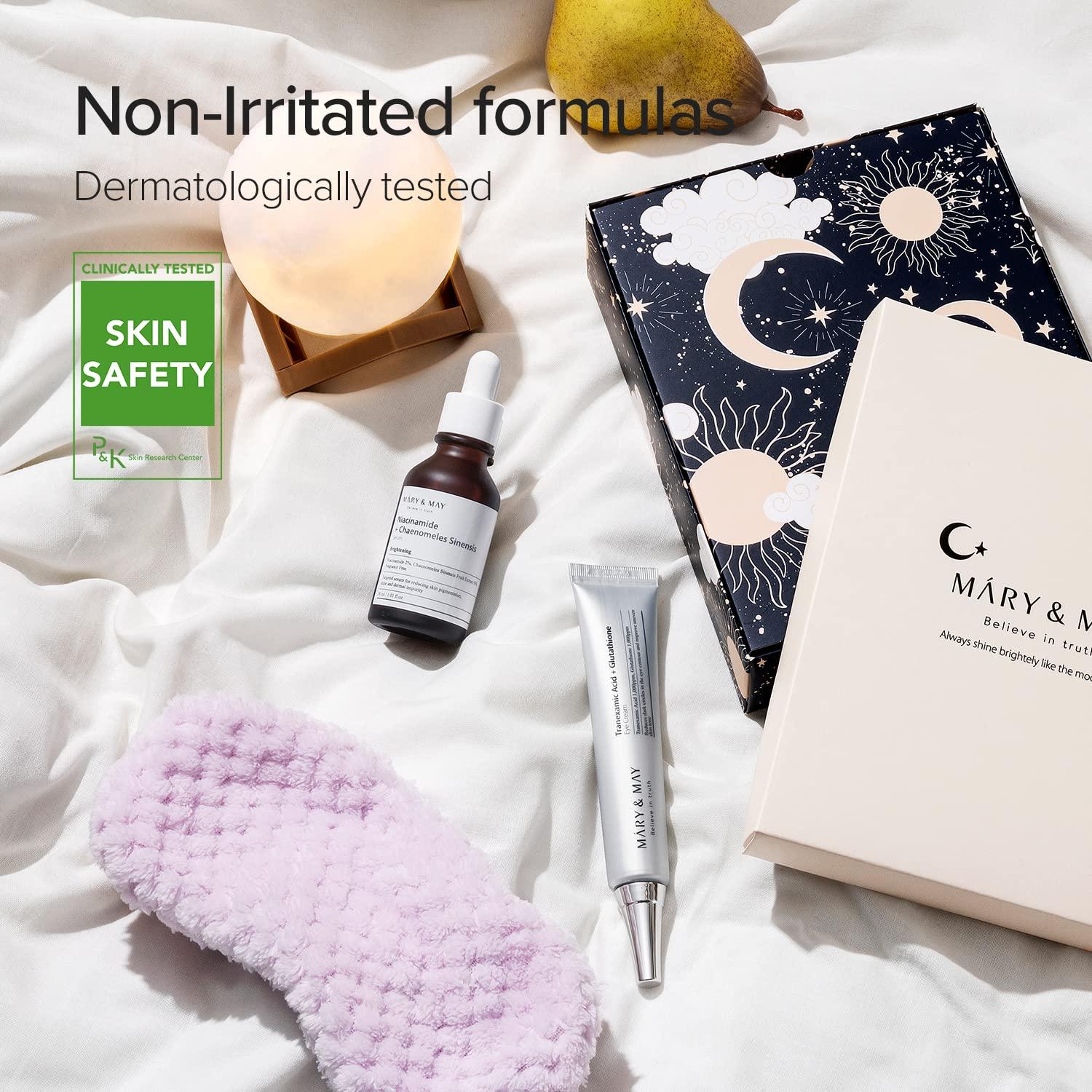 Mary&May Tranexamic Acid + Glutathione Eye Cream 1.05 Fl Oz - Reduce Dark  Circles, Even Skin Tone - EWG Green Certified | Buy Now with Express  International Delivery