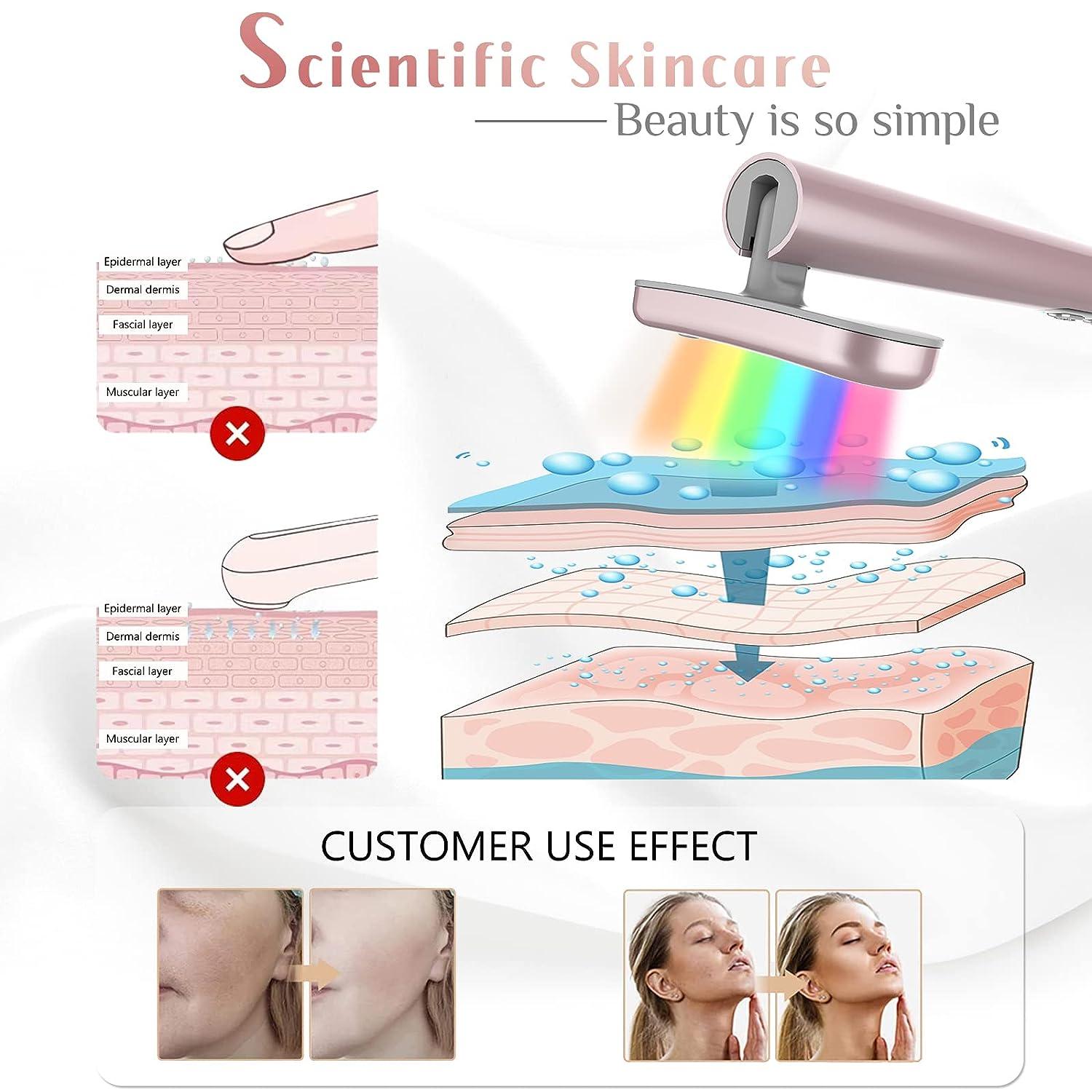 7 in 1 Red Light Therapy Face Massager for Skin Rejuvenation