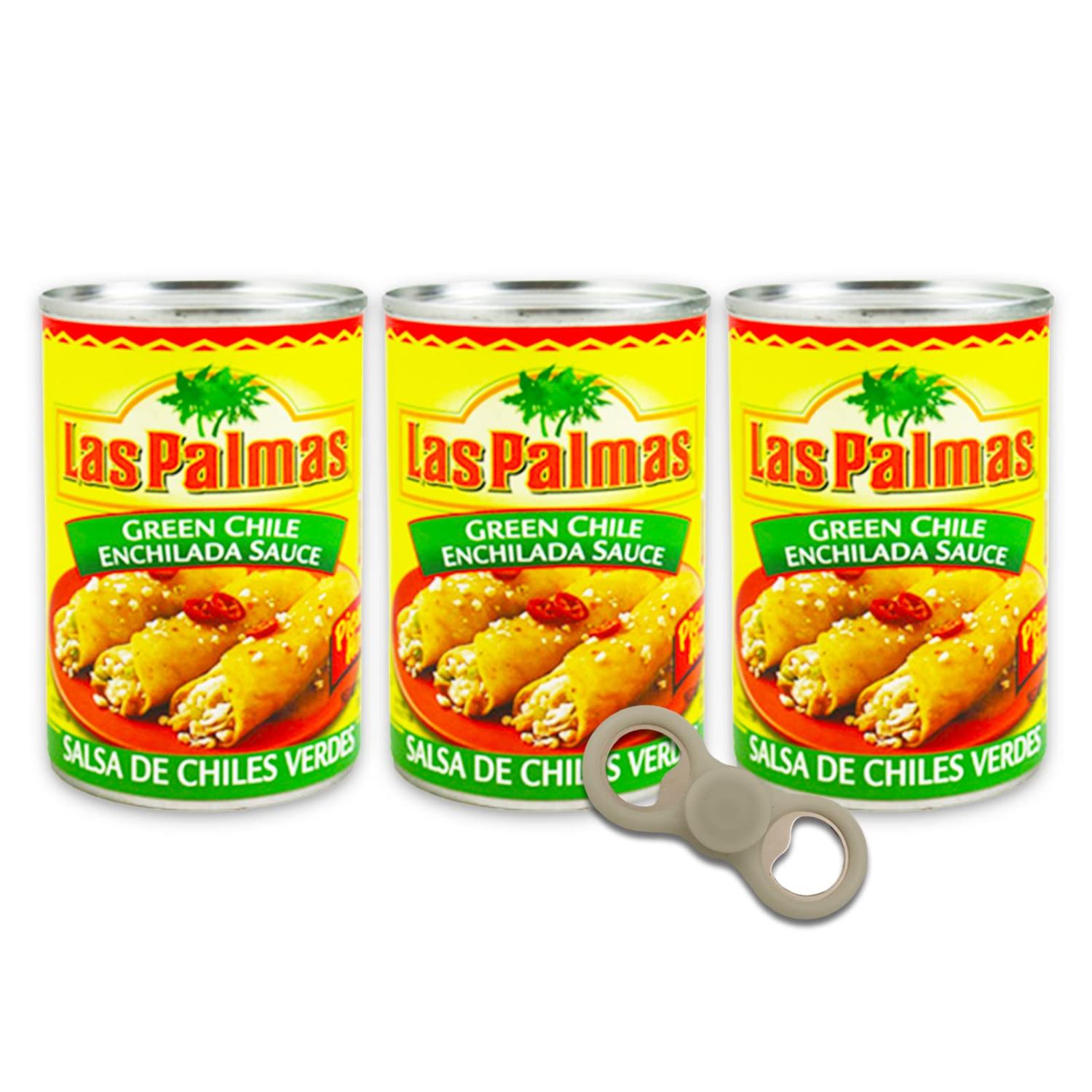 Las Palmas Picante Green Enchilada Sauce Pack 3 Cans Salsa De Chiles