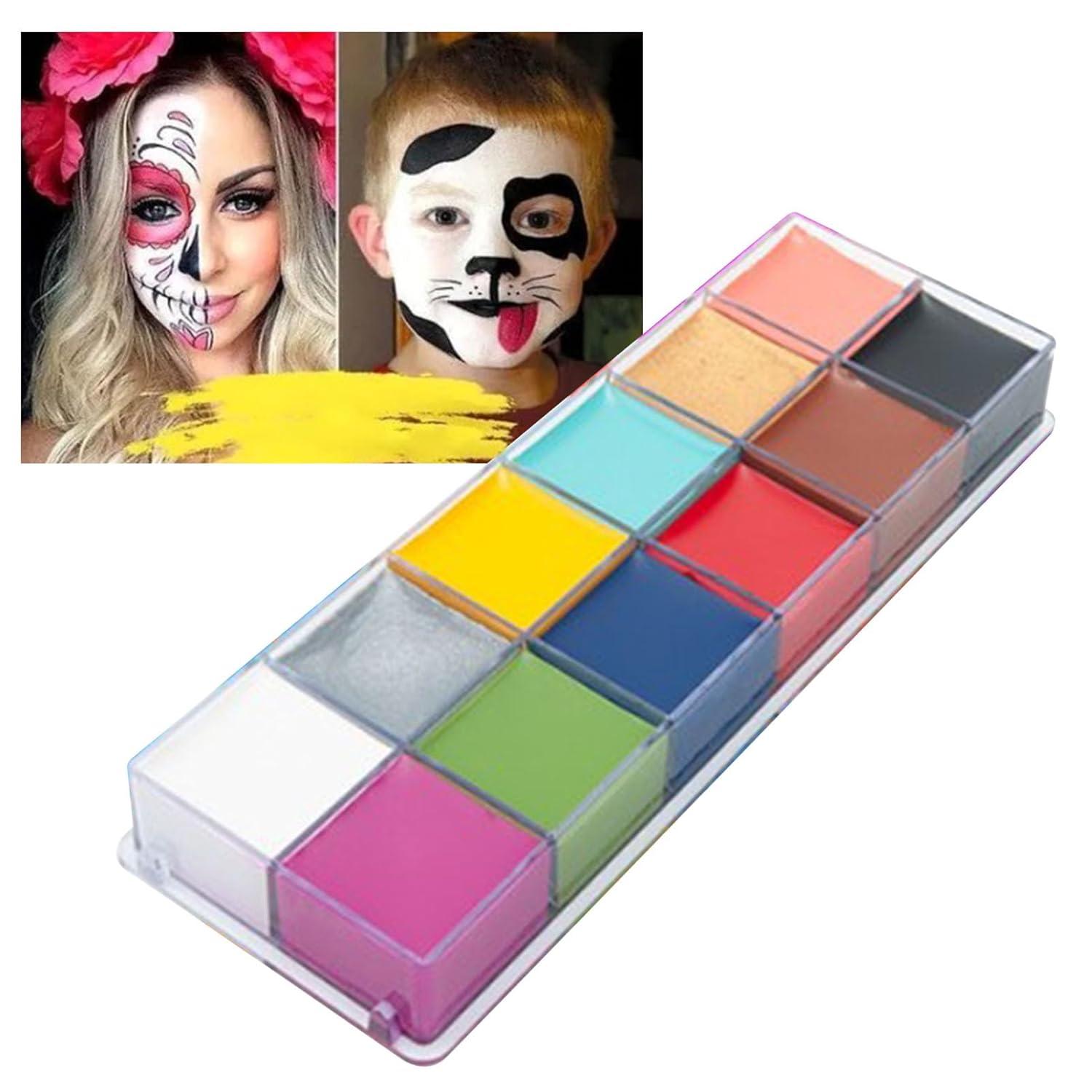 12 Color Professional DIY Body Makeup Palette - Fast Drying Water