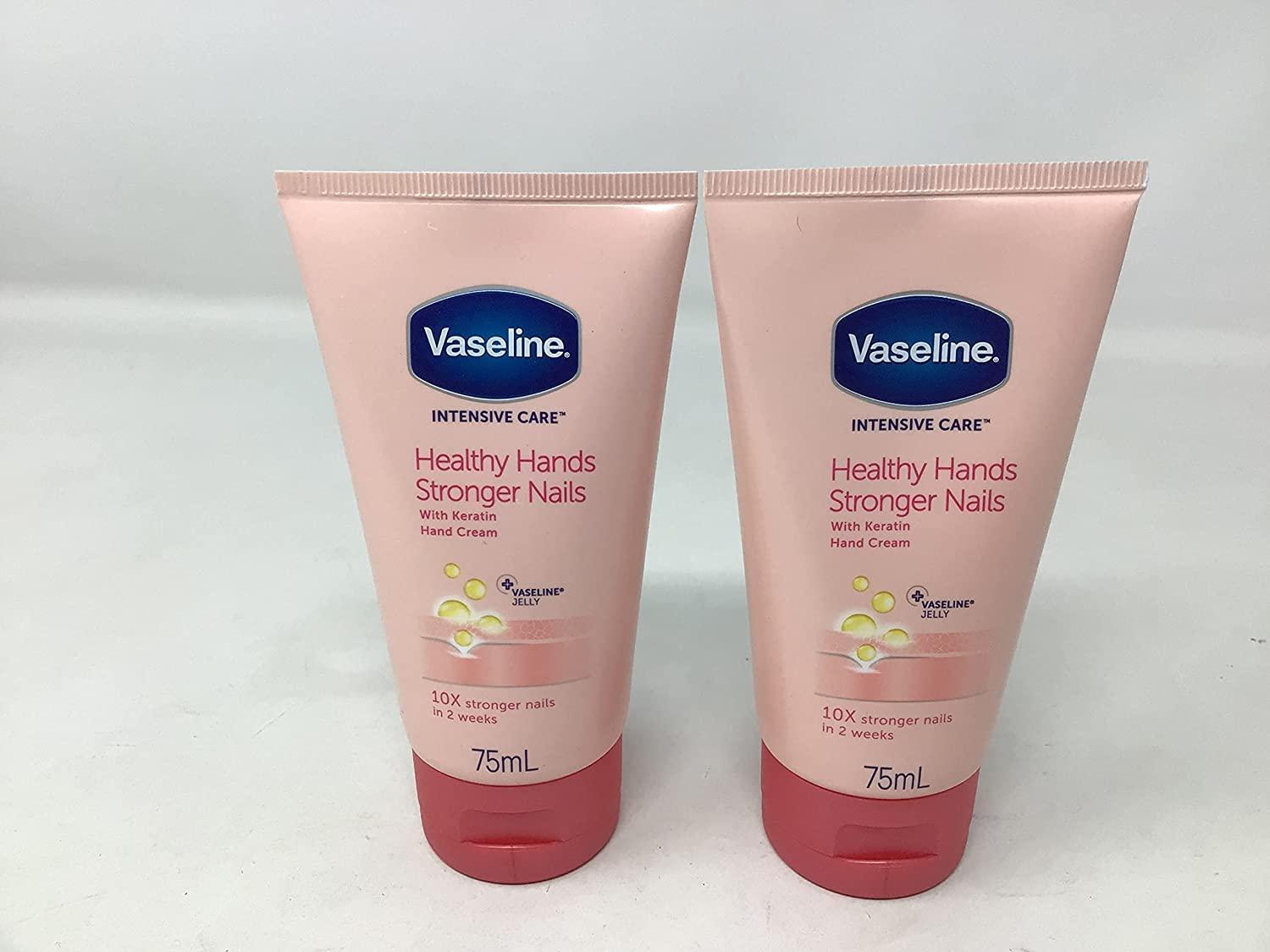 Vaseline Intensive Care Healthy Hands Stronger Nails Lotion With Keratin,  Vitamin E, Moisturize Skin & Cuticles, Unscented Lotion, 3.4 Fl Oz (Pack Of  - Imported Products from USA - iBhejo