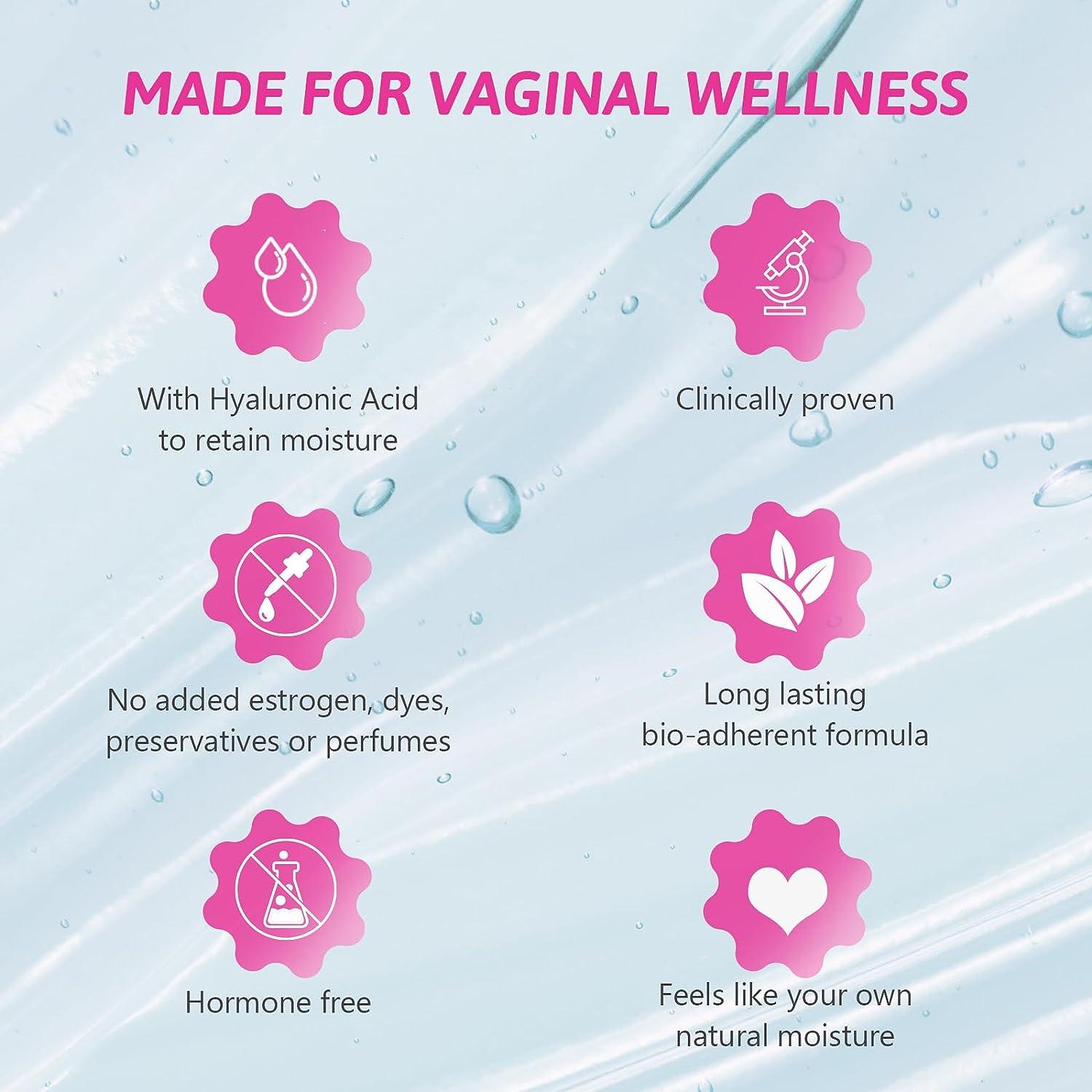 Vaginal Moisturizing Gel WaterBased pHBalanced Formula with Hyaluronic Acid Aloe Vera