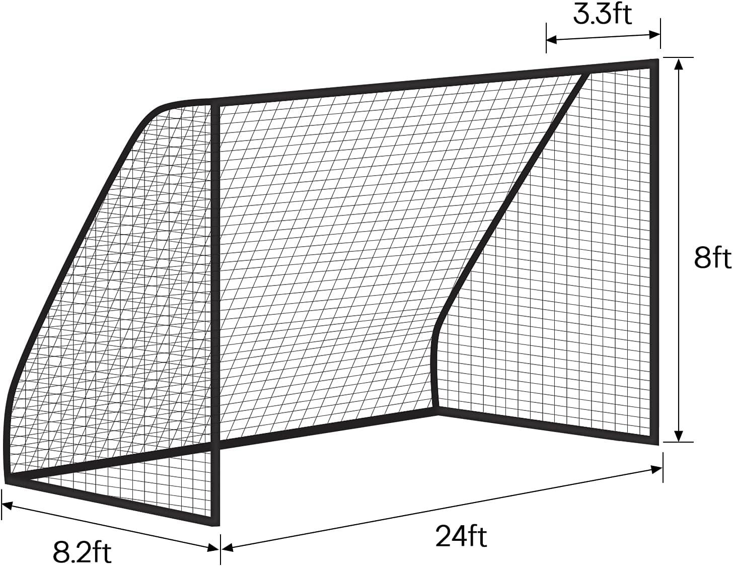 Soccer Goal Net Football Polyethylene Training Nets Full Size, Post Not