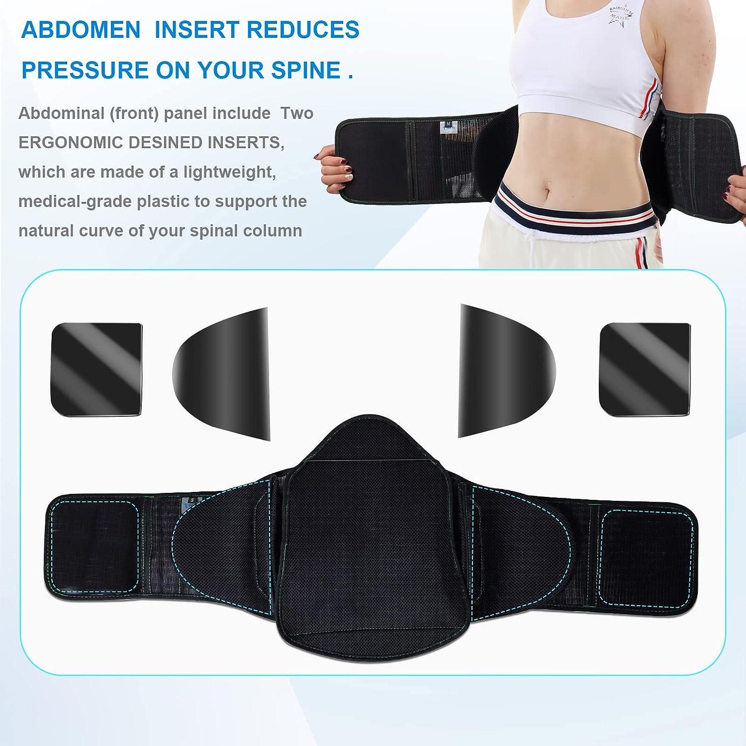 Back Brace to Relieve Lower Back Pain, Steel Plate Support
