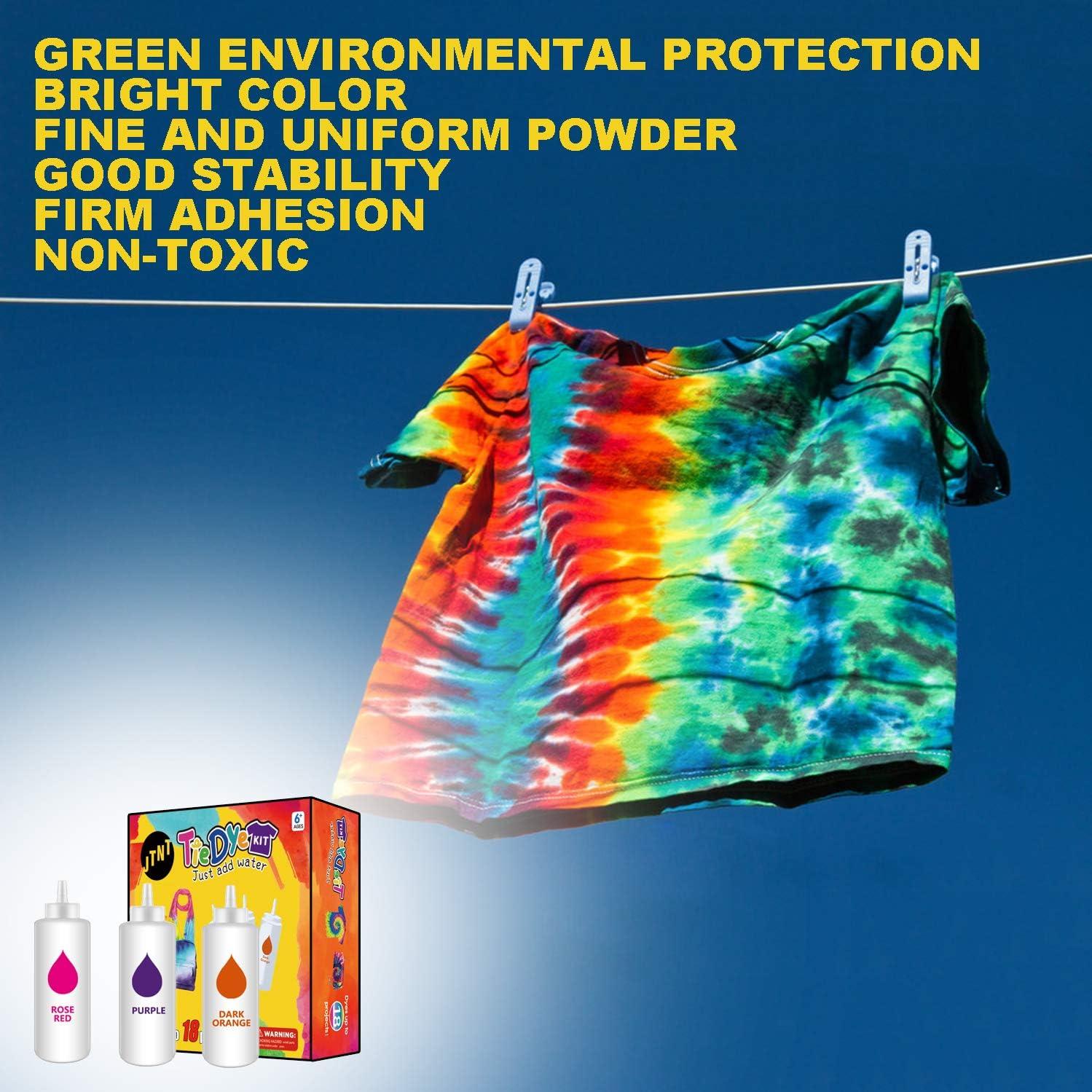 TieDye Kit 3 Color Fabric Paint Set for DIY Arts & Clothes