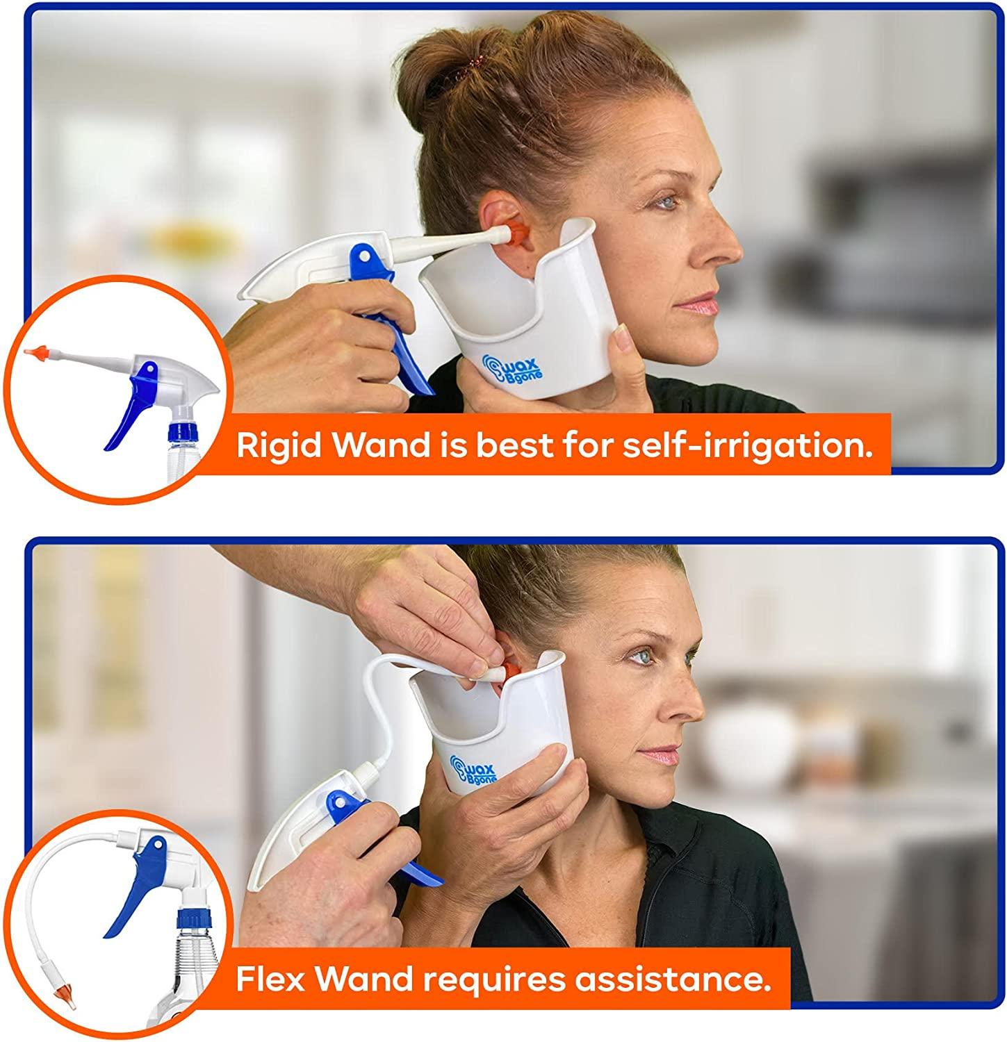 WaxBgone Ear Wax Removal Kit with SoftSpray Ear Irrigation Tips for