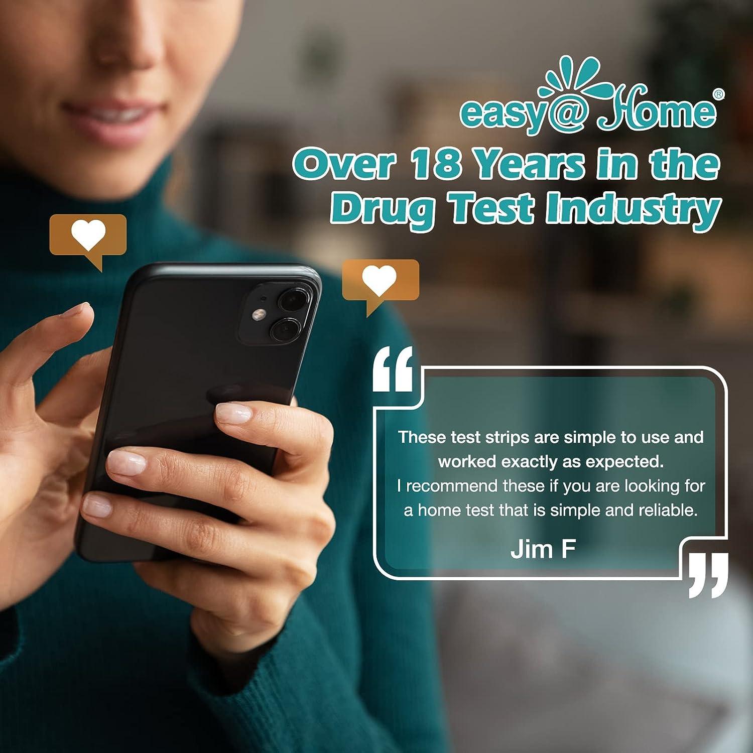 EasyHome THC Test Strips Urine Test Kit Detect Metabolites in Urine