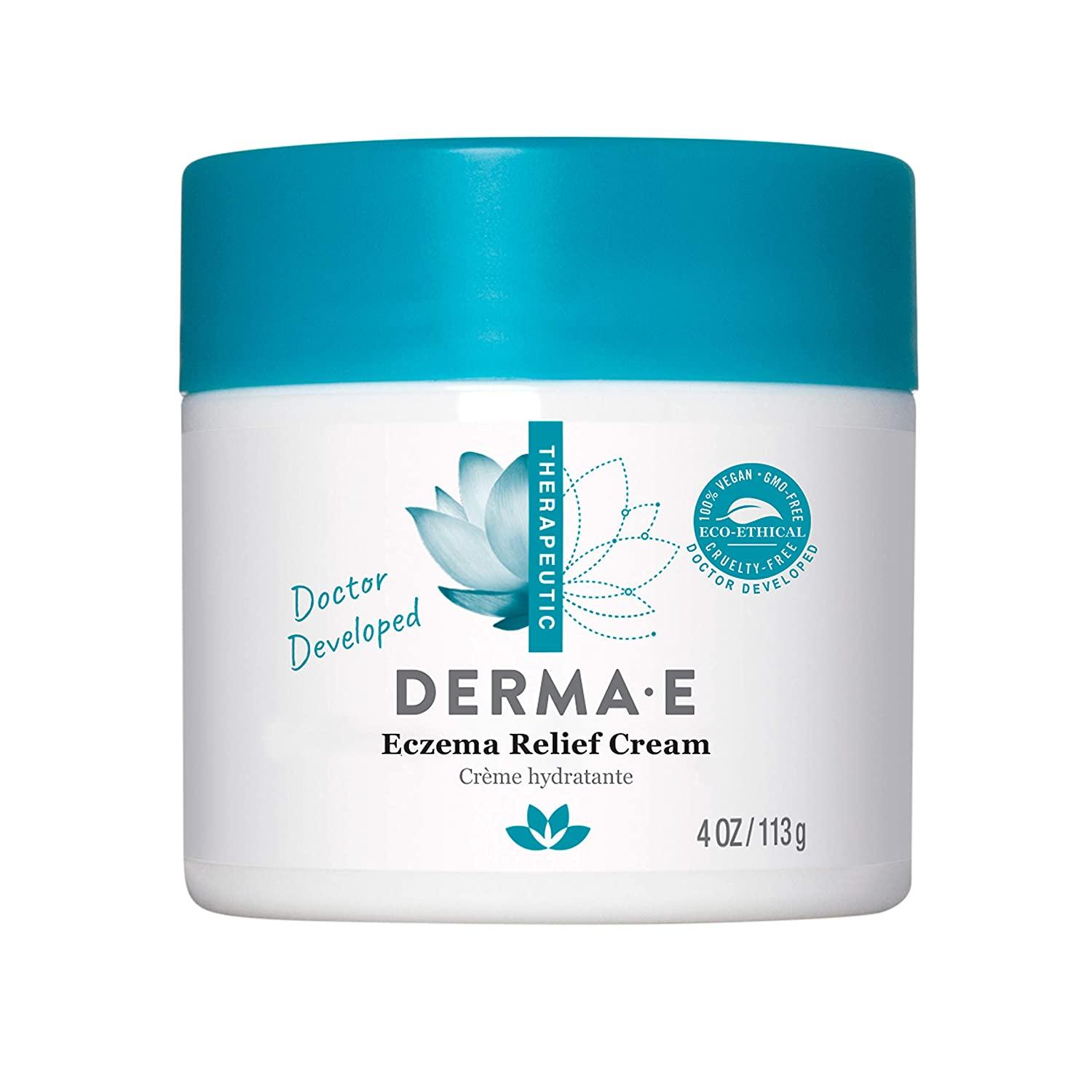 DERMA E Eczema Relief Cream All Natural Itch Relief Cream Soothing