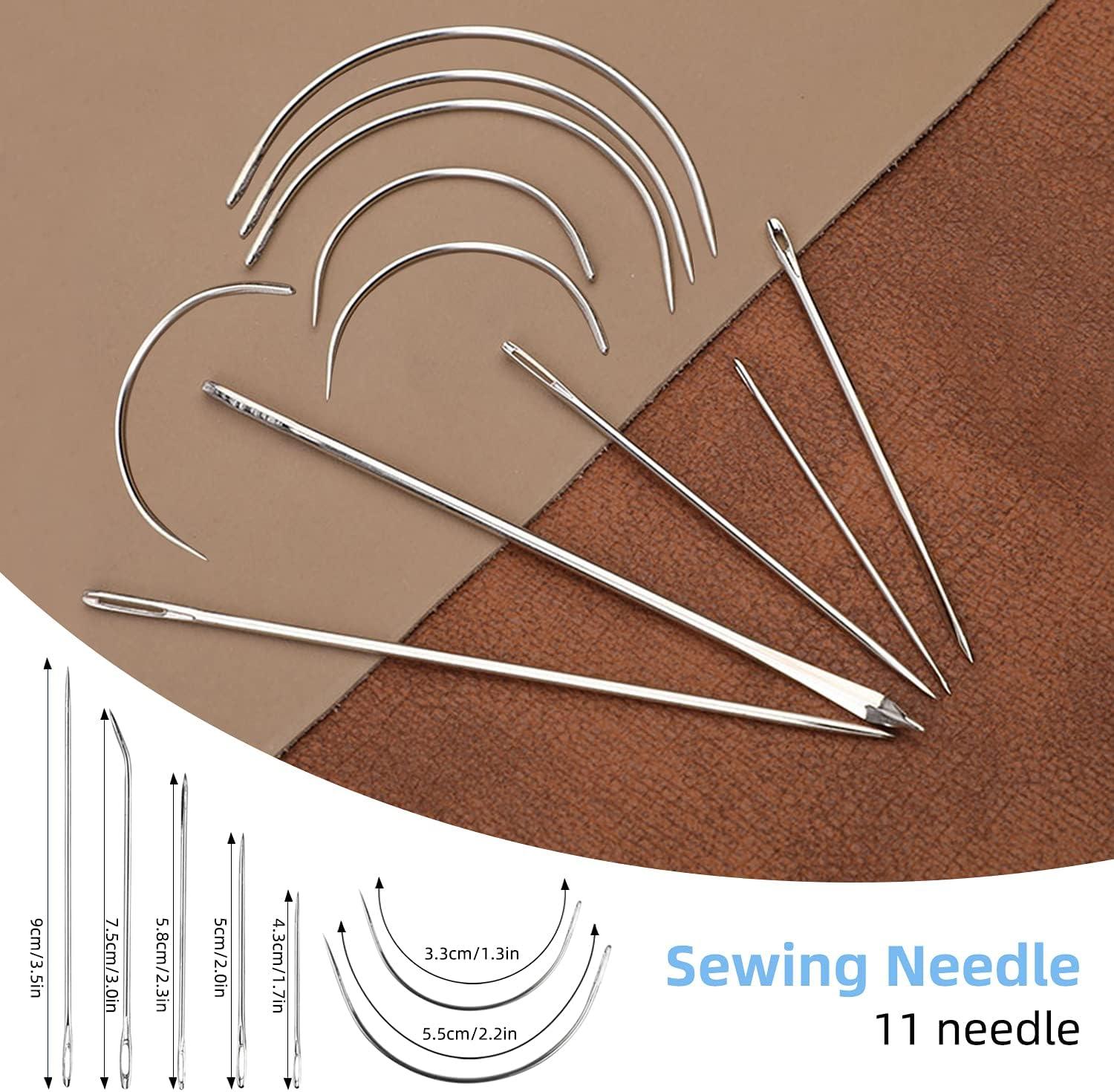 Sewing Awl Thread Fabrics Process Stitching Canvas Repair Tools DIY Leather  No Spool device