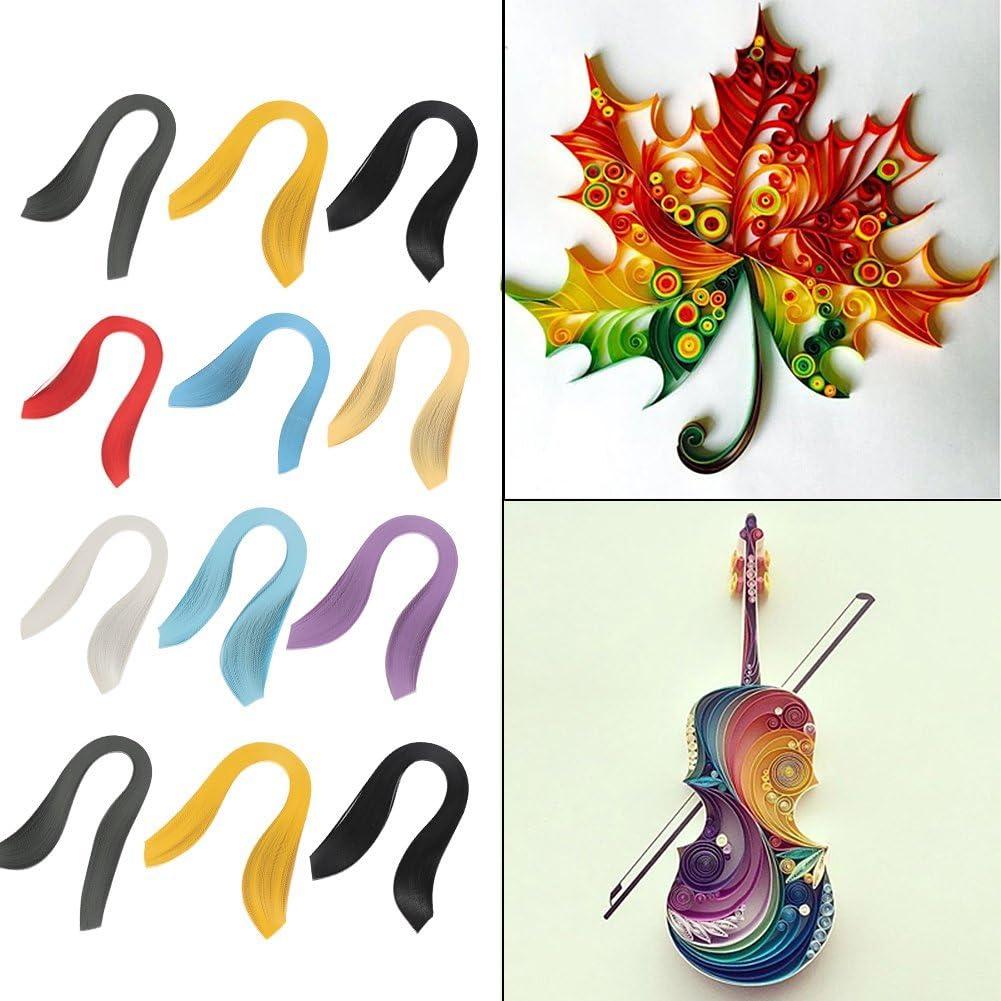 Quilling Paper Strips 600 Strips Pure Colors 3x39cm Quilling Paper Set DIY Origami Hand Craft