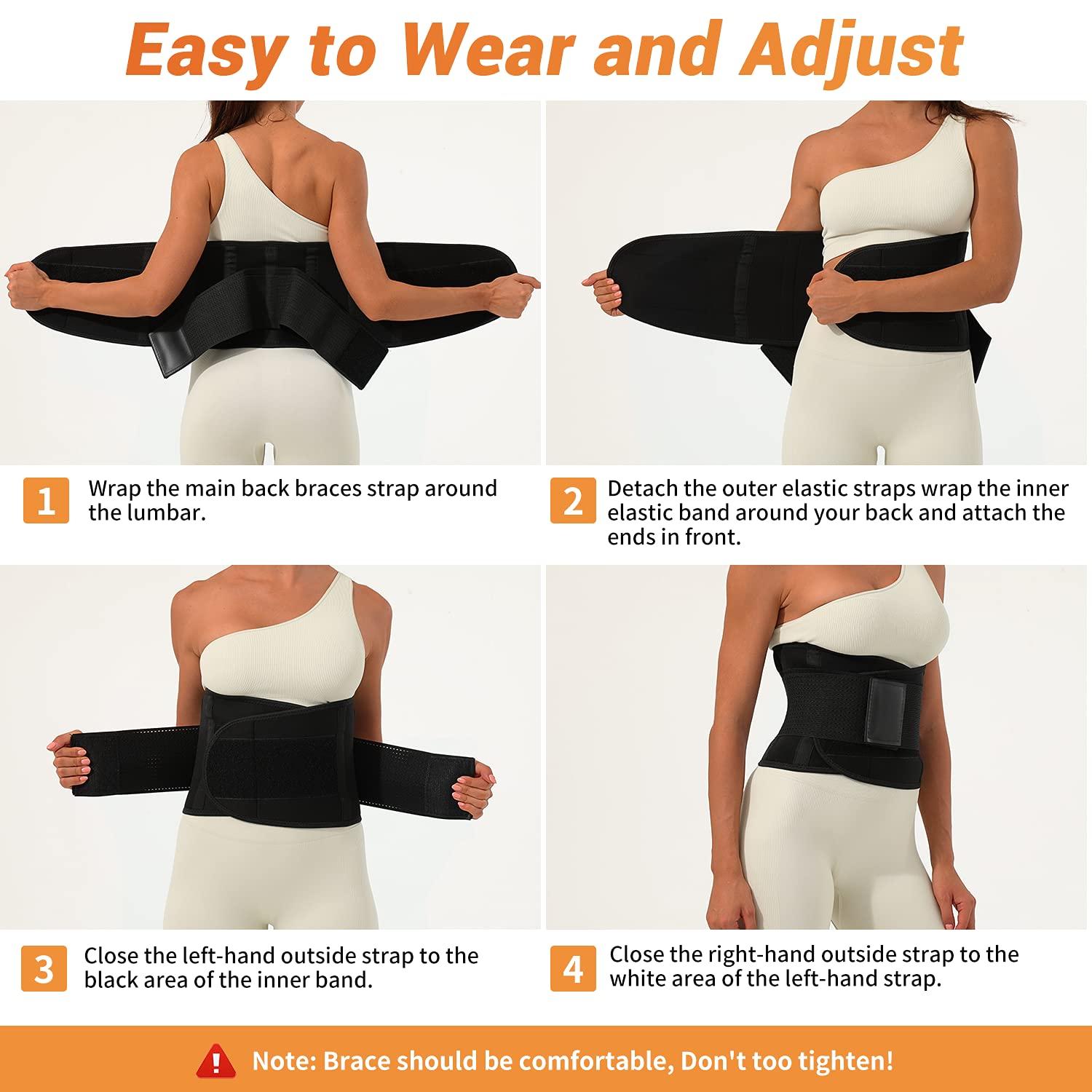 Back Brace Lumbar Support Belt: RAKZU Lower Back Pain for Women