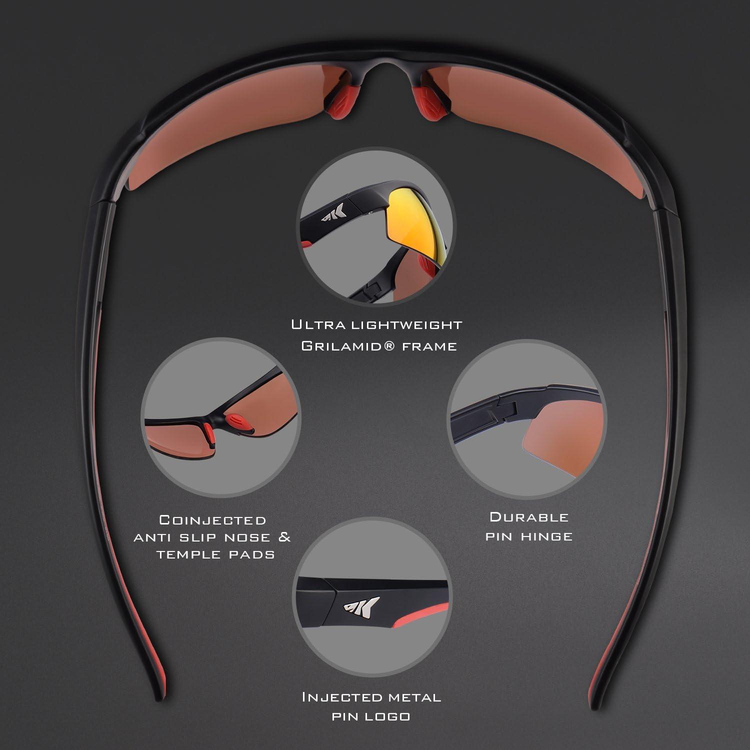 KastKing Cuivre Polarized Sport Sunglasses for Men and Women