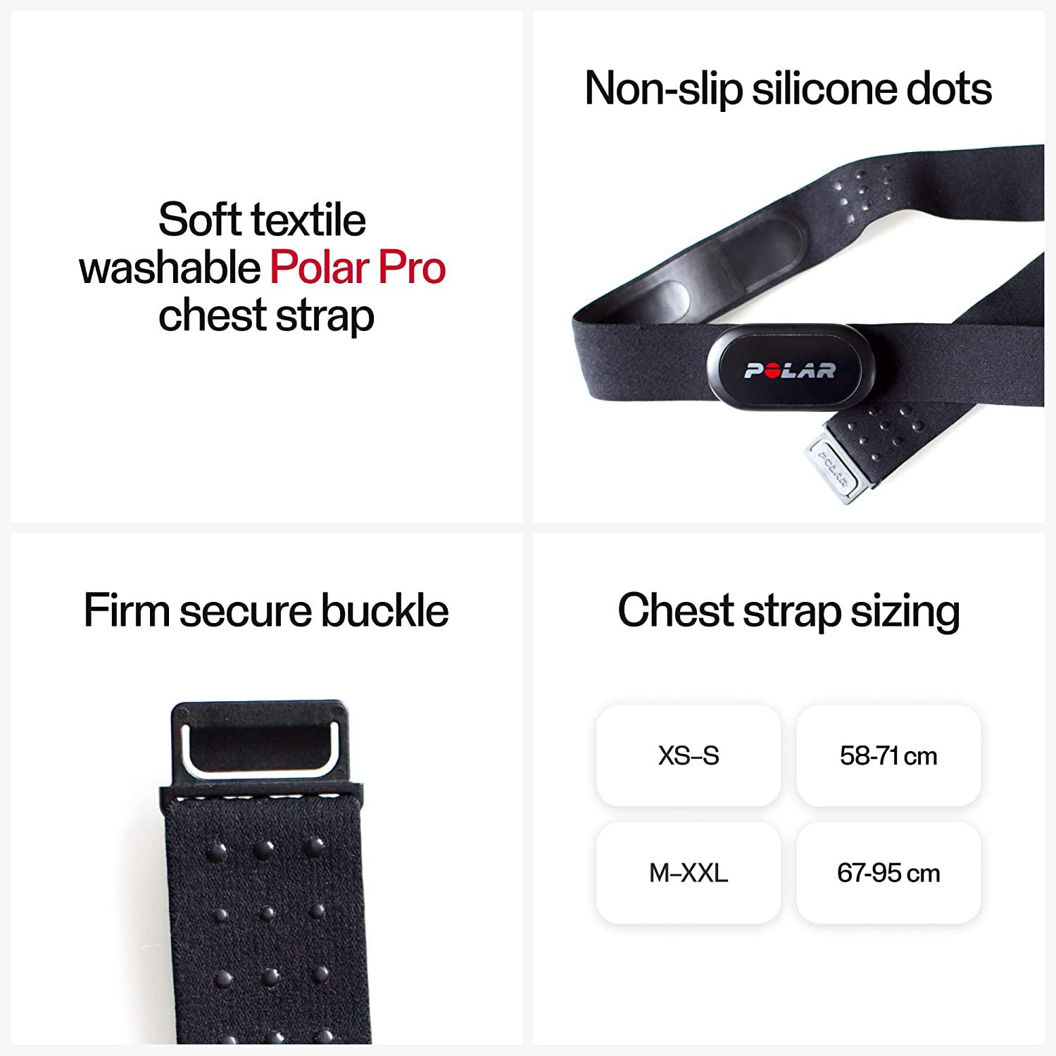 Polar H10 Heart Rate Monitor Chest Strap - Waterproof HR Sensor