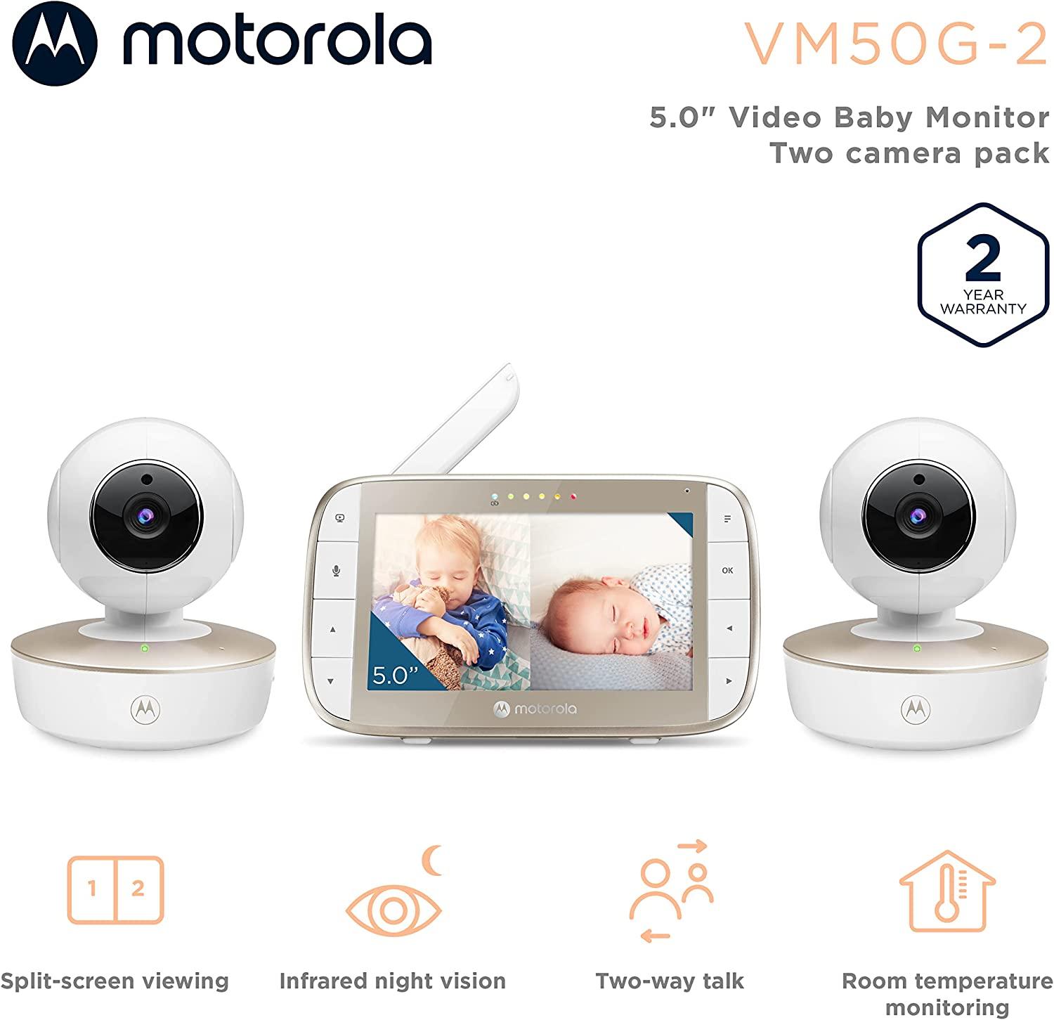 Motorola VM50G Video Baby Monitor with Cameras 1000ft Range