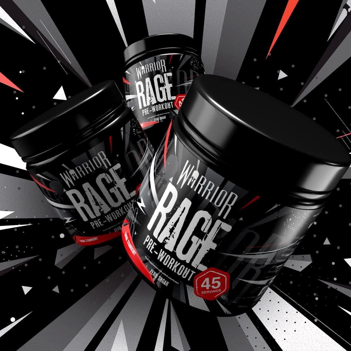 Warrior Rage PreWorkout Powder 392g Energy Drink Supplement with