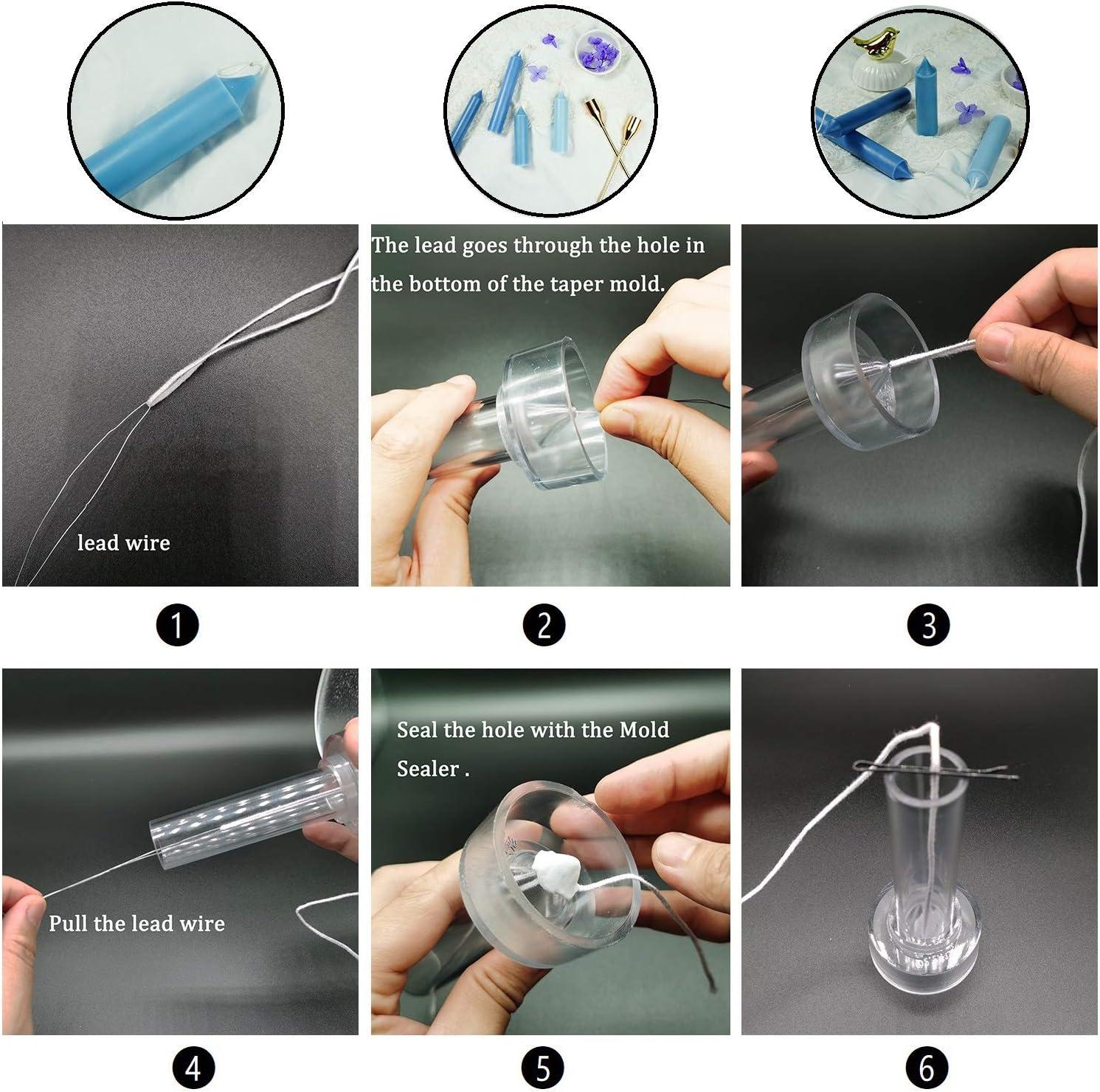 Taper Candle Mold Set2PC Pillar Candle Molds Perfect for Making