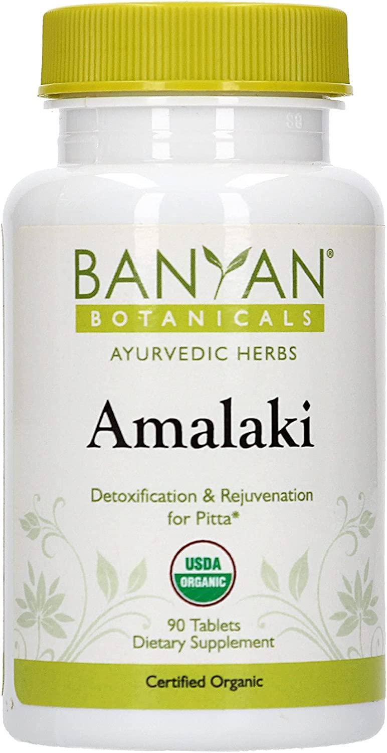 Banyan Botanicals Amalaki Tablets Organic Amla Supplement Nourishing,  Gently Cleansing, Supports The Immune System & Promotes Healthy Energy* 90  Tablets Non GMO Sustainably Sourced Vegan