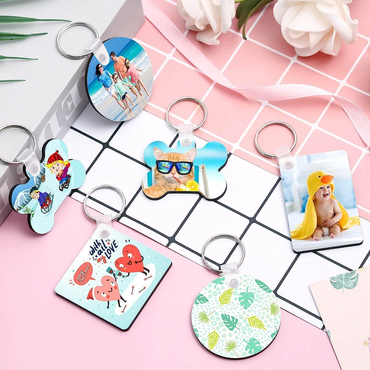 Coaster Sublimation Blanks Products Set Keychain DIY Blank Makeup Bag Heat  Tran – the best products in the Joom Geek online store
