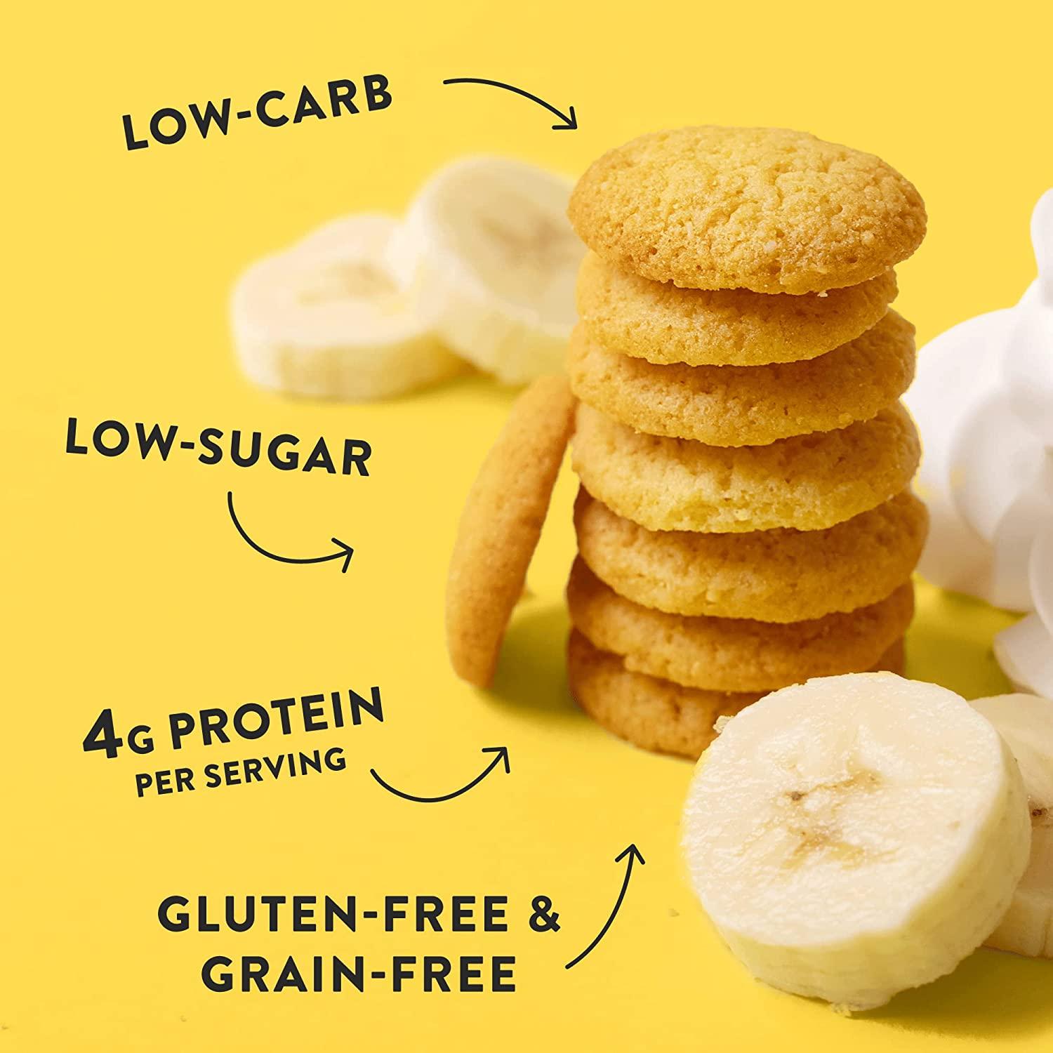 HighKey Sugar Free Cookies Banana Cream Wafer 6.75oz Keto Snack 1