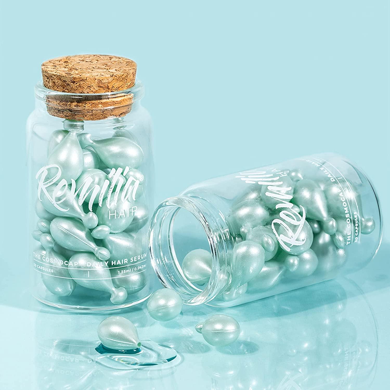 Keratin Hair Serum Capsules Treatment with Amino Acids, Silk Protein