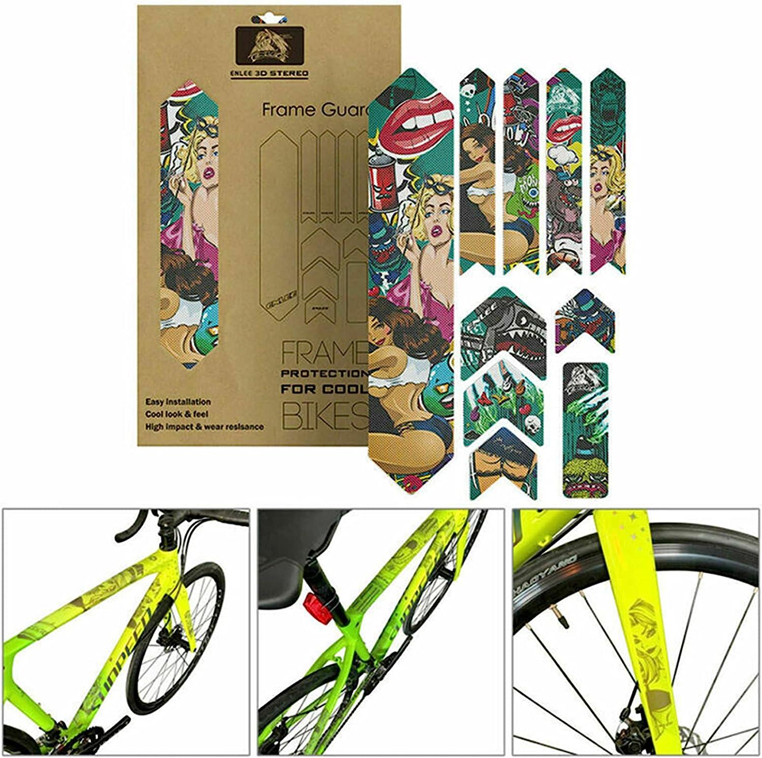 Film De Protection Cadre Vélo - 3 Rouleaux Transparents - Anti-rayures Et Poussière