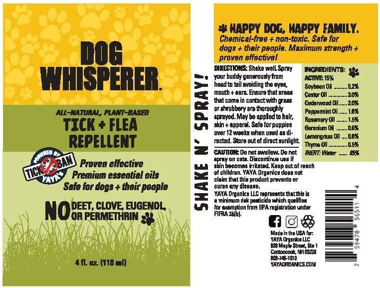 Dog Whisperer Tick + Flea Repellent, AllNatural, Extra Strength