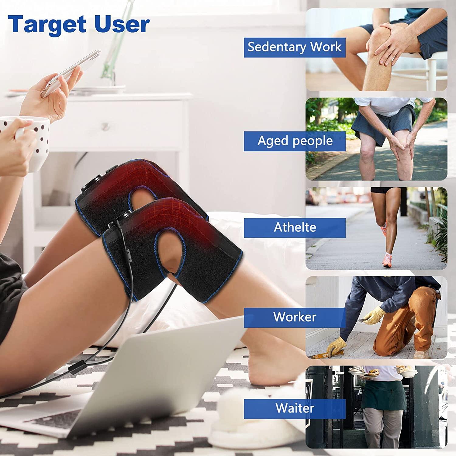 Knee Massager with Heat and Compression Pain Relief and Joint