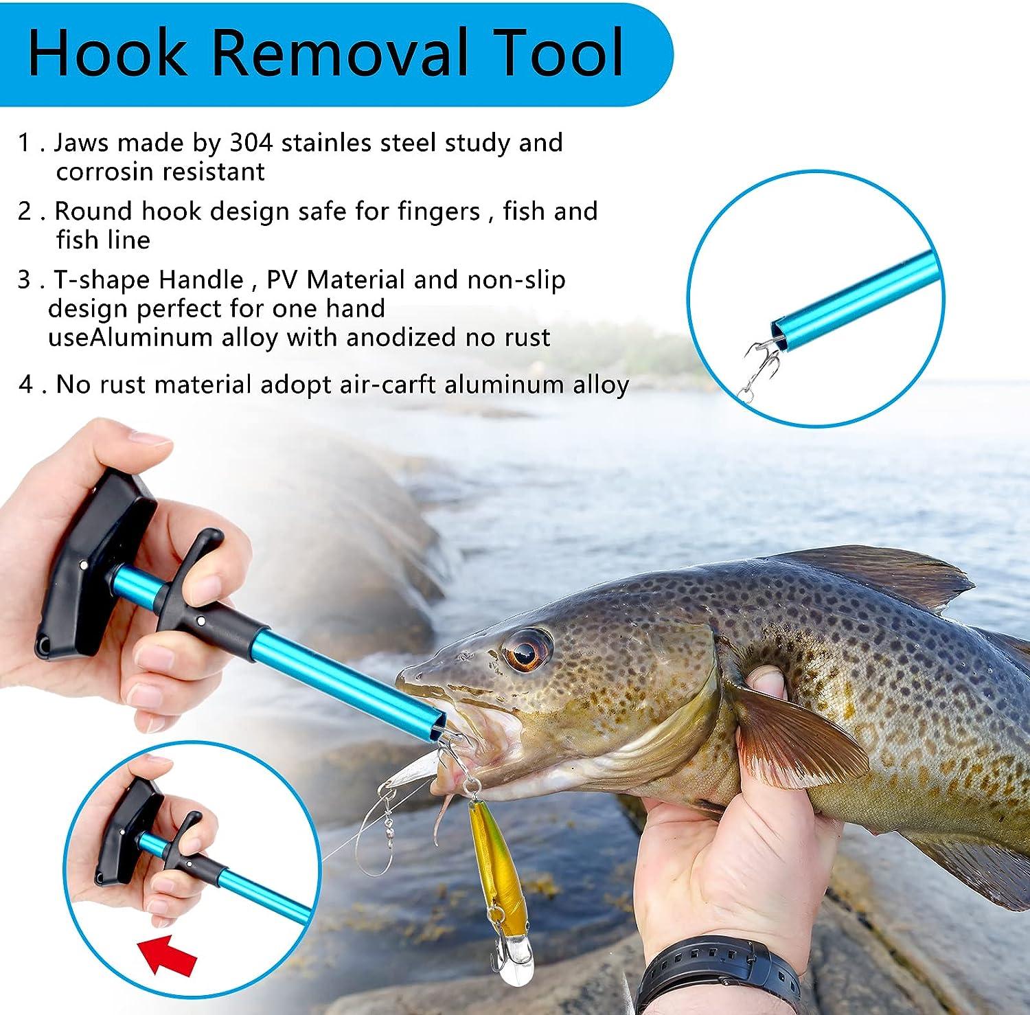  Hungdao 7 Pcs Fish Hook Remover Tools Kit Fishing Backpack  Digital Fish Scale Fish Gripper Fishing Pliers Sheath Fishing Tool Lanyards  Fish Hook Separator for Saltwater Freshwater (Army Green) : Sports
