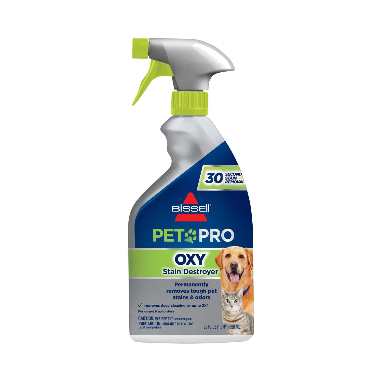 BISSELL Oxy Stain Destroyer Pet Plus Pretreat 1773 22 oz Effectively Removes Pet Stains
