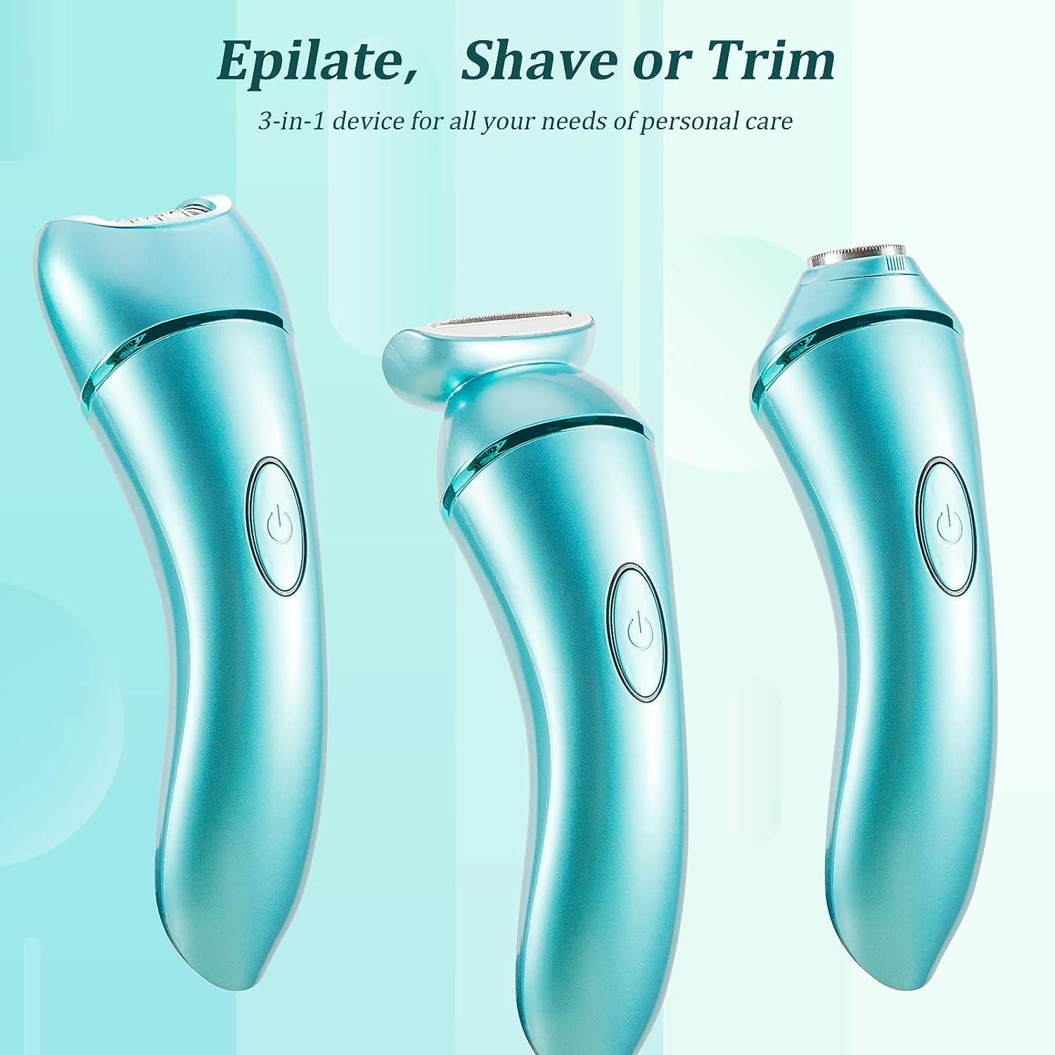 YHC 3in1 Epilator for Women Electric Razor & Facial Hair Remover