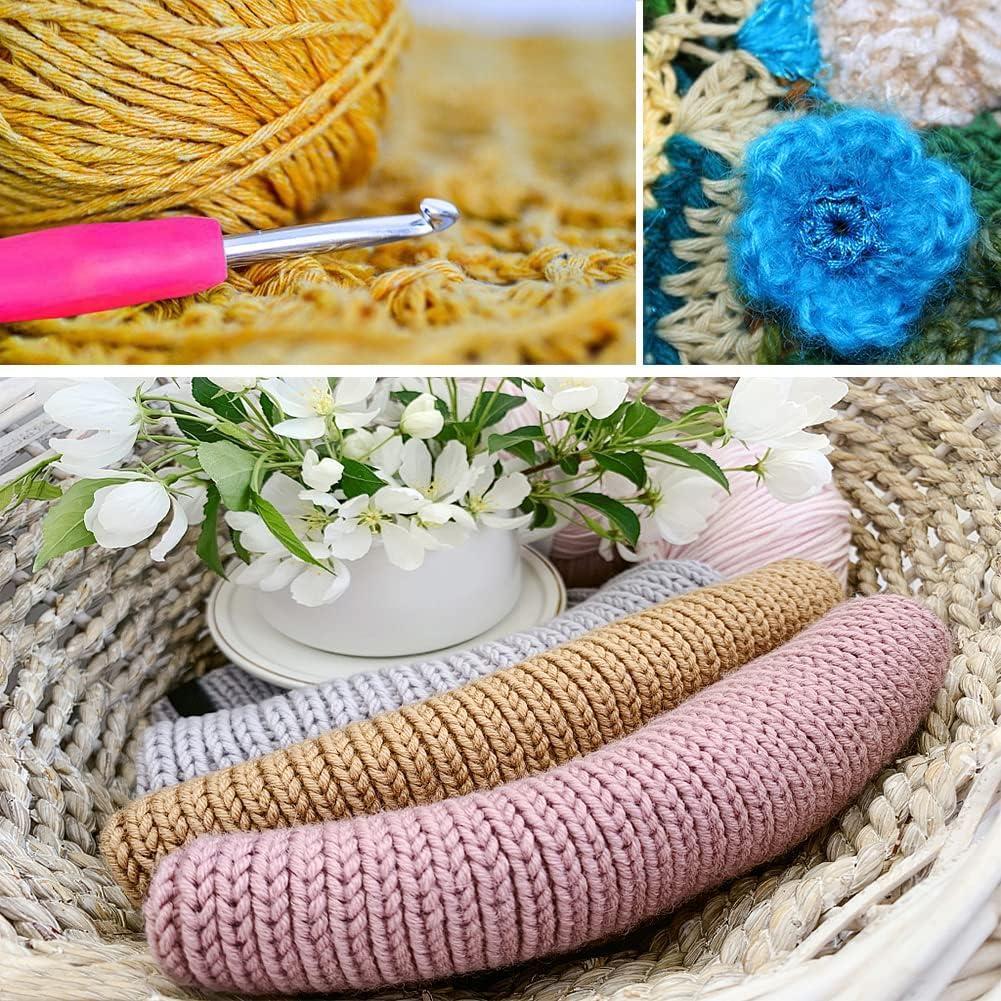 Katech Mini Knitting Loom Plastic Scarf Weaving Loom Kit with a Crochet Hook  (Color is Random), DIY Yarn Knitting Tool for